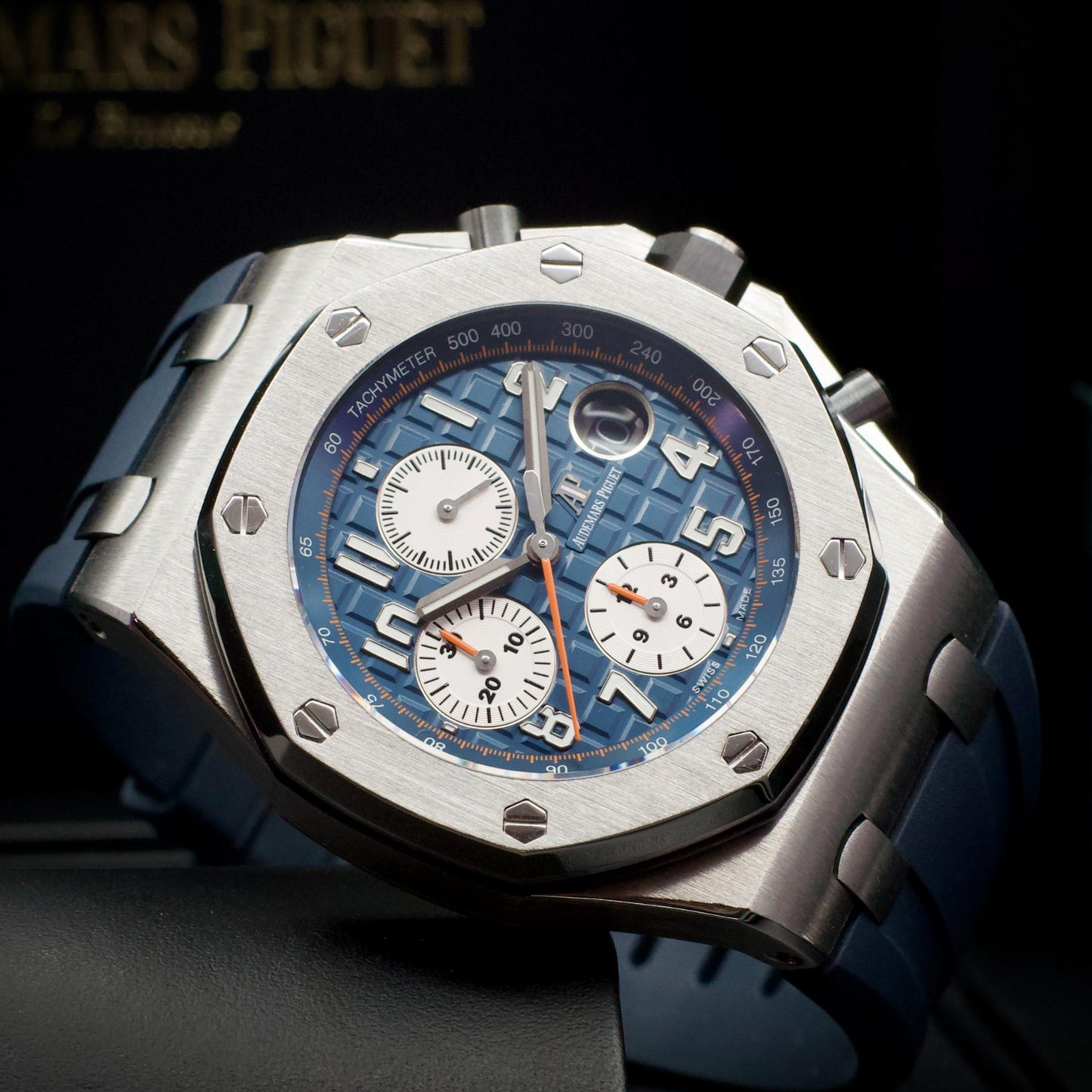 Audemars Piguet AP Royal Oak Offshore Navy Chronograph 42mm Blue Dial 26470ST
