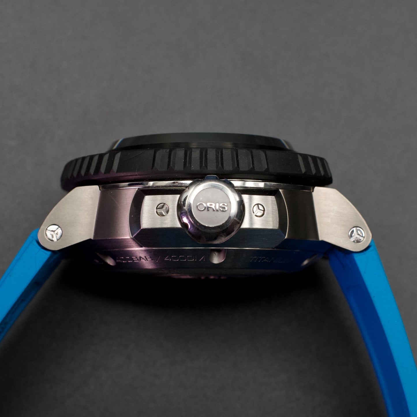 Oris Aquis Pro 4000M 49.5mm Titanium Blue Dial Calibre 400 Full Set