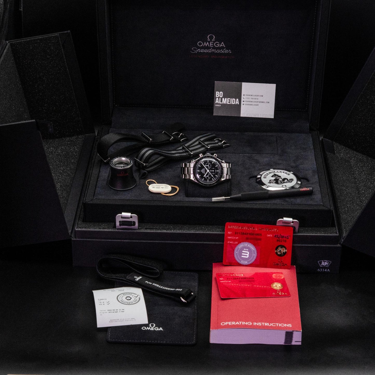 Omega Speedmaster Moonwatch Professional 311.30.42.30.01.005 Box Papers 2015