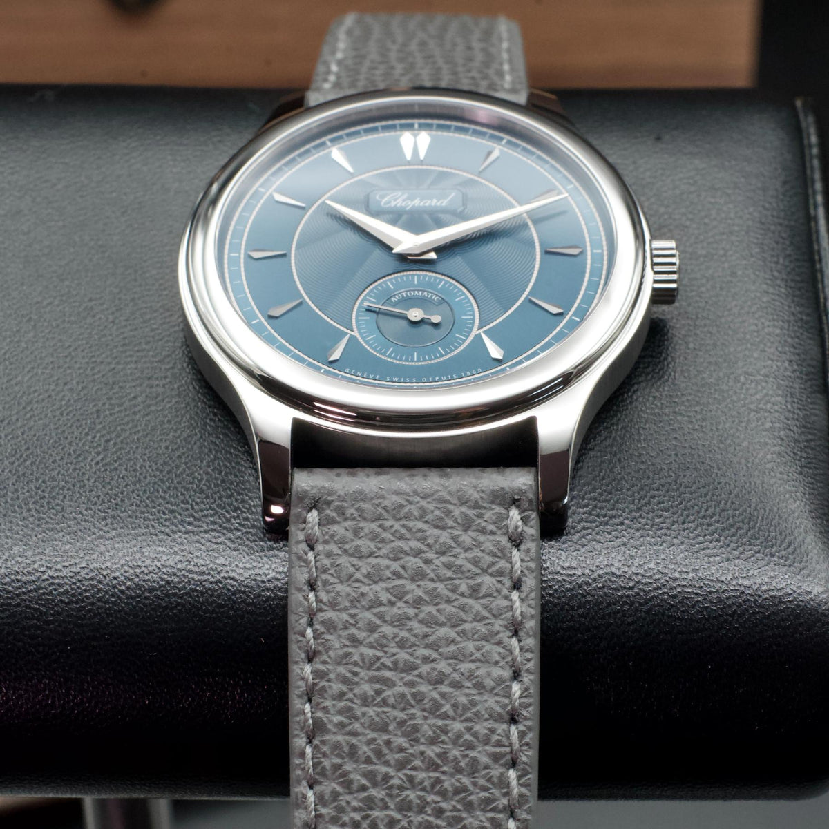Chopard L.U.C 1860 168860-3005 36.5mm Lucent Steel Areuse Blue Box Papers 2026