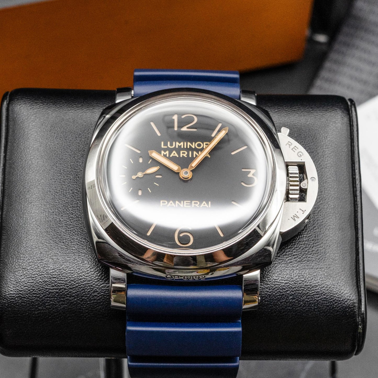 Panerai Luminor Marina 1950 PAM00422 47mm Steel Black Dial Box Papers 2015