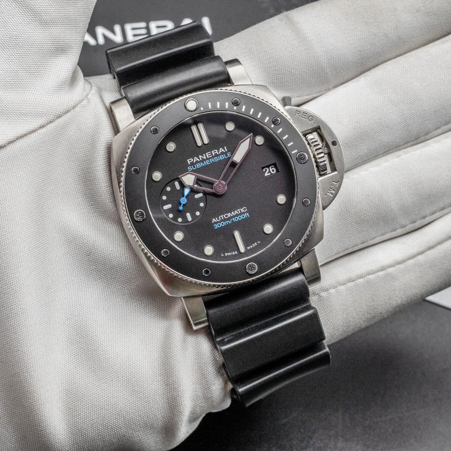 Panerai Luminor Submersible PAM00683 42mm Steel Black Box Papers 2022