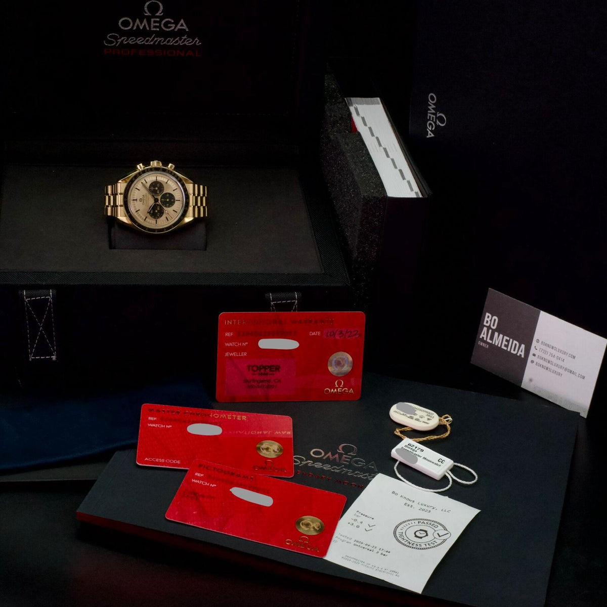 Omega Speedmaster Moonwatch 310.60.42.50.99.002 42mm 18K Gold Box Papers 2023