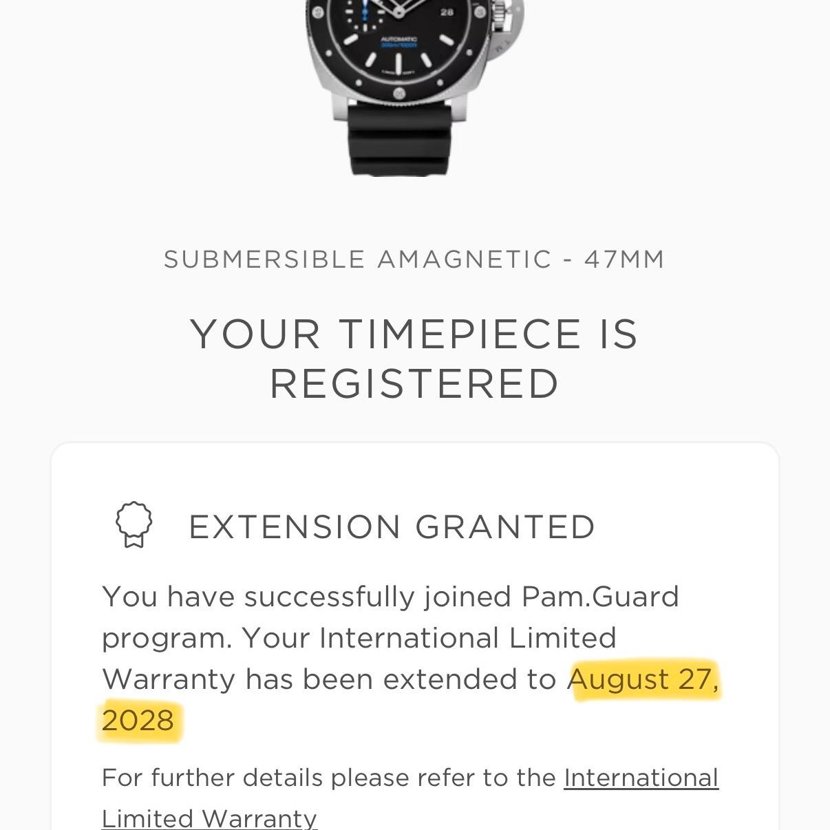Panerai PAM01389 Luminor Submersible 1950 Amagnetic Titanium 47mm Box Papers