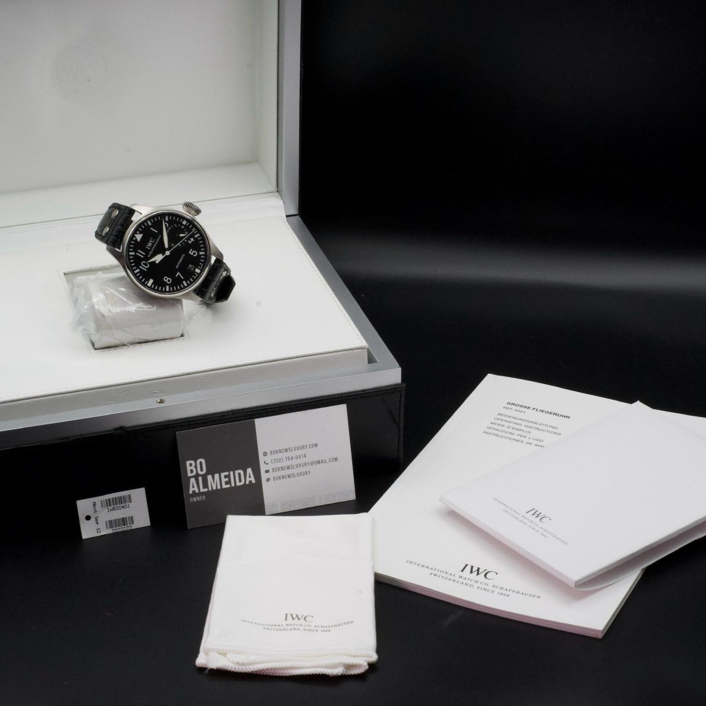 IWC Big Pilot 7-Day Power Reserve 46mm IW500401 Stainless Steel Box Papers