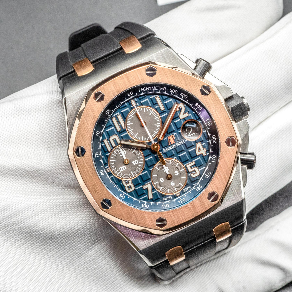 Audemars Piguet Royal Oak Offshore 26471SR Bucherer Blue Dial Box Papers 2020
