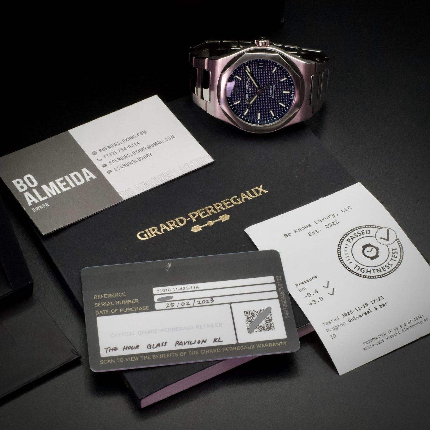 Girard-Perregaux Laureato 81010-11-431-11A 42mm Blue Dial 2023 Full Set