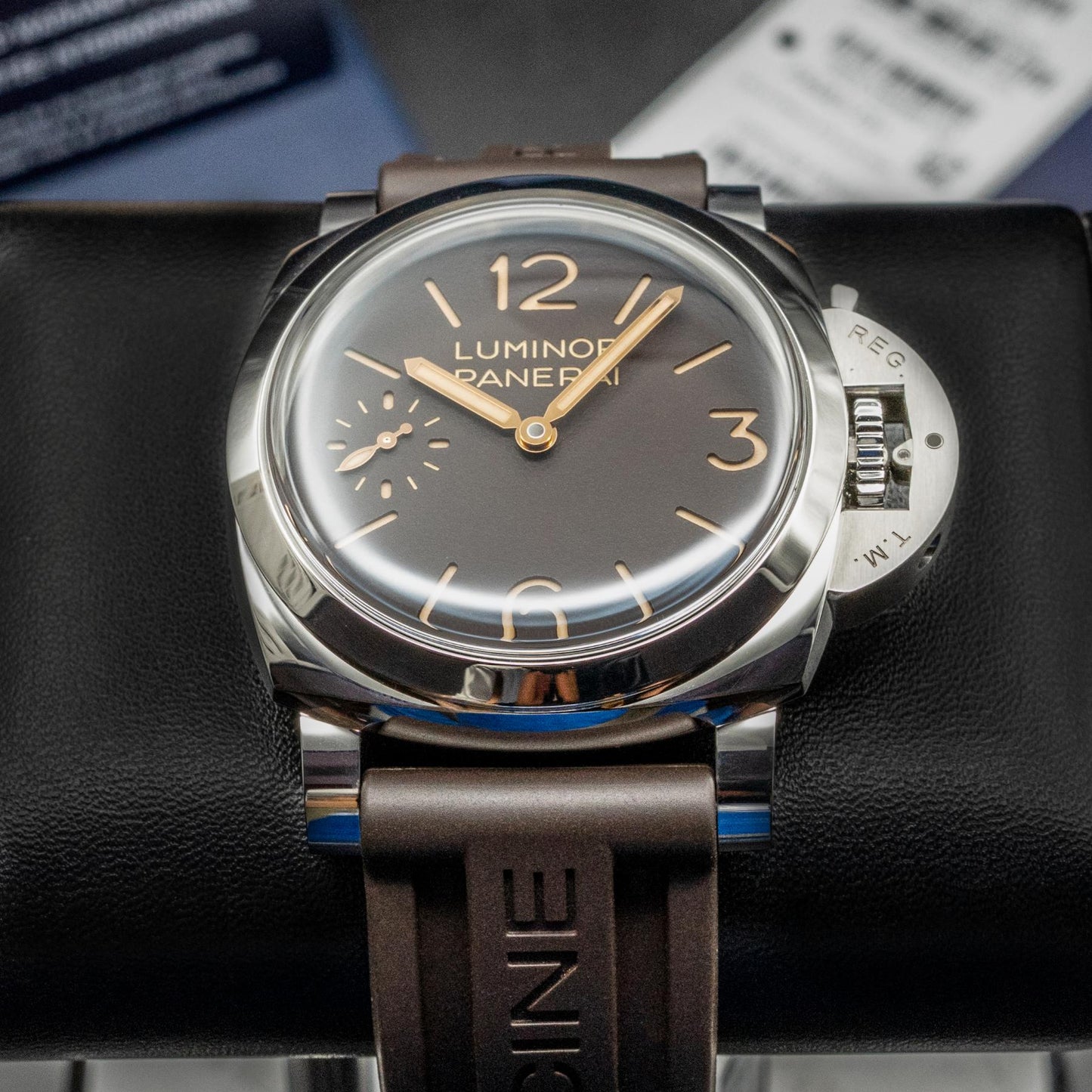 Panerai Luminor PAM01731 44mm Polished Steel Tobacco