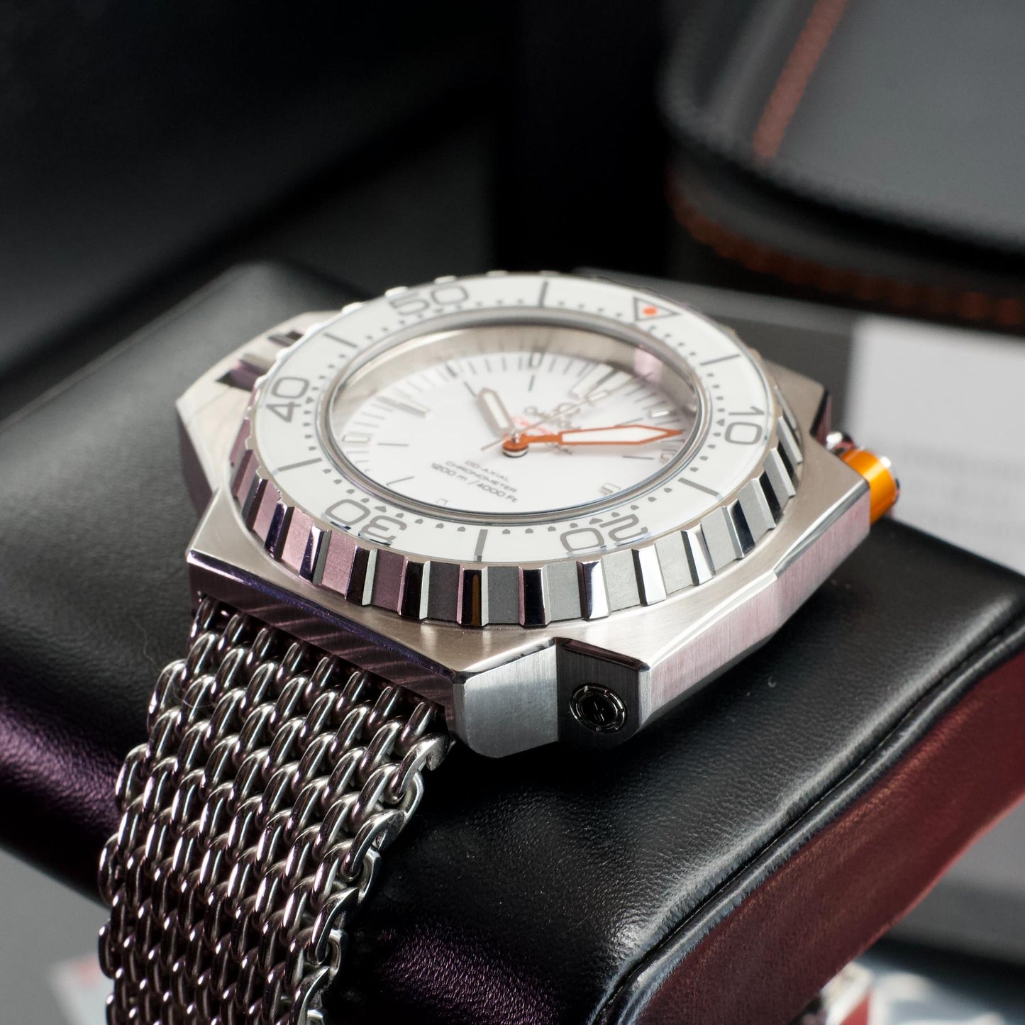 Omega Seamaster 1200m Ploprof 8500 Co-Axial Discontinued Lefty Stainless Steel