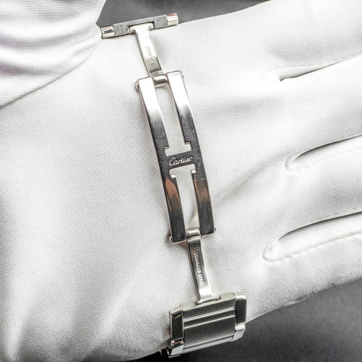 Cartier Tank Francaise 2302 28mm Steel White Dial Automatic Box No Papers