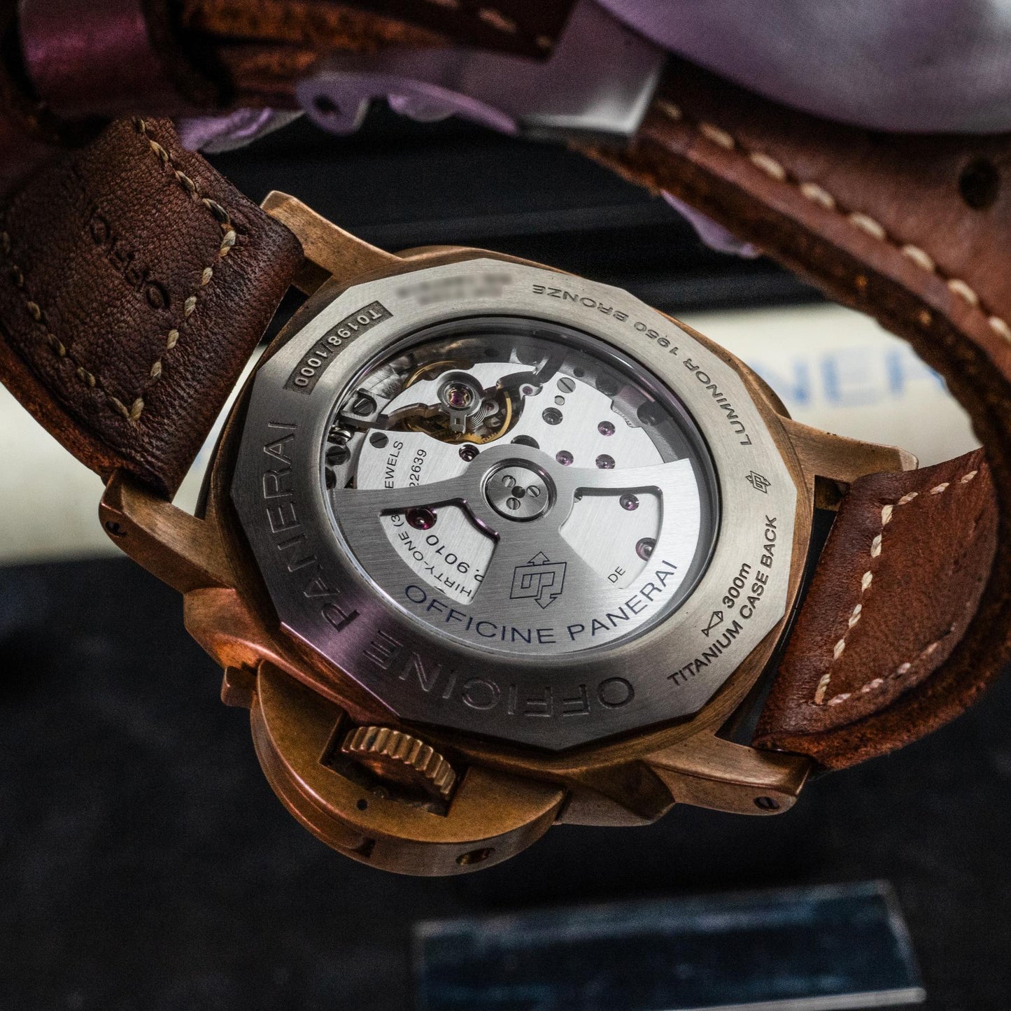 Panerai Luminor Submersible 1950 Bronzo PAM00671 47mm Blue Dial Box Papers 2017