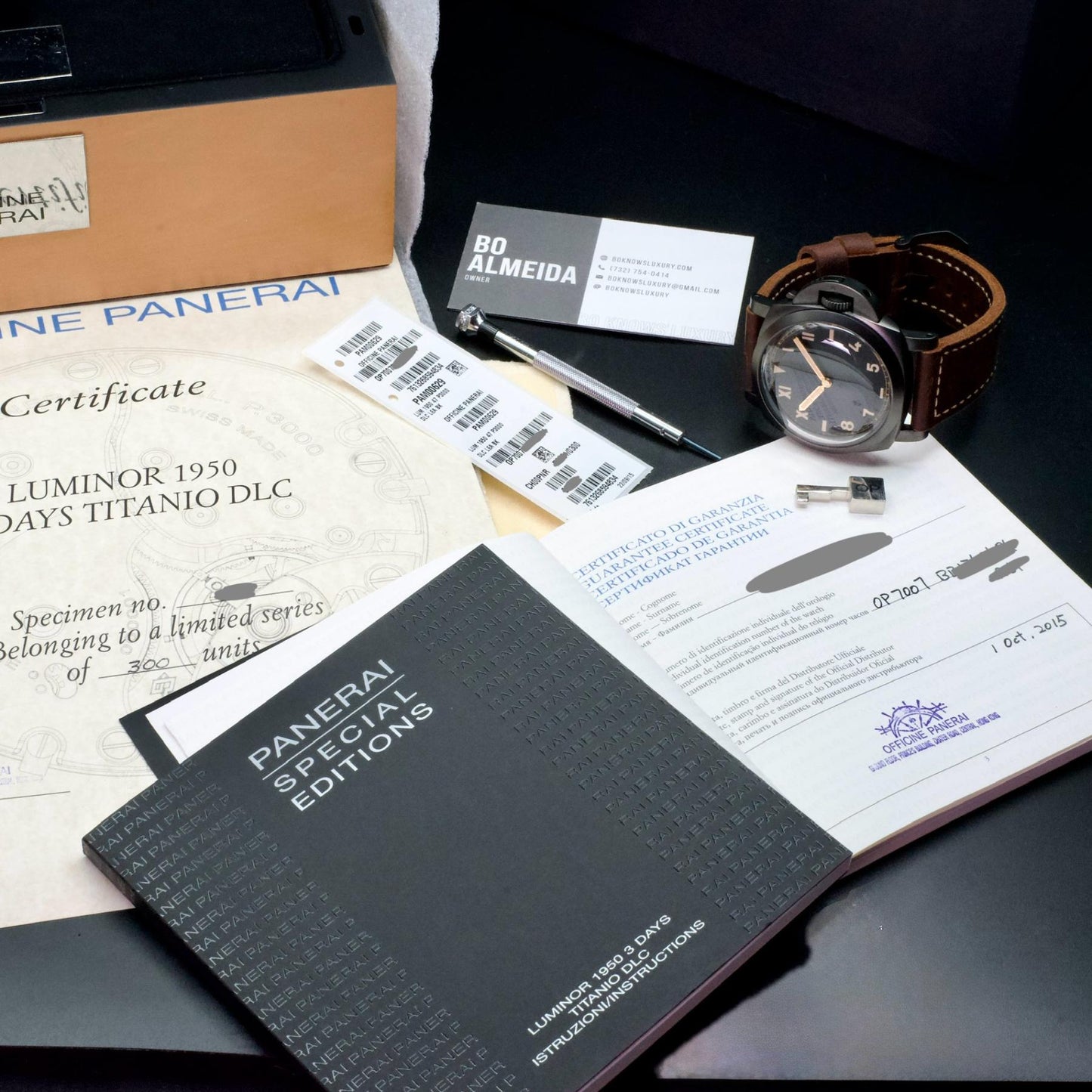 Panerai PAM00629 Luminor 1950 California DLC Titanium 47mm Mint Ltd 300