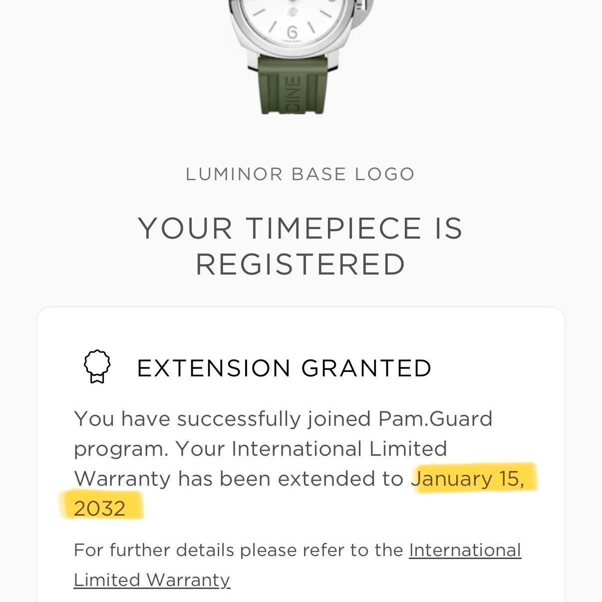 Panerai Luminor Base Logo PAM01087 44mm Steel White Dial Box and Papers 2024