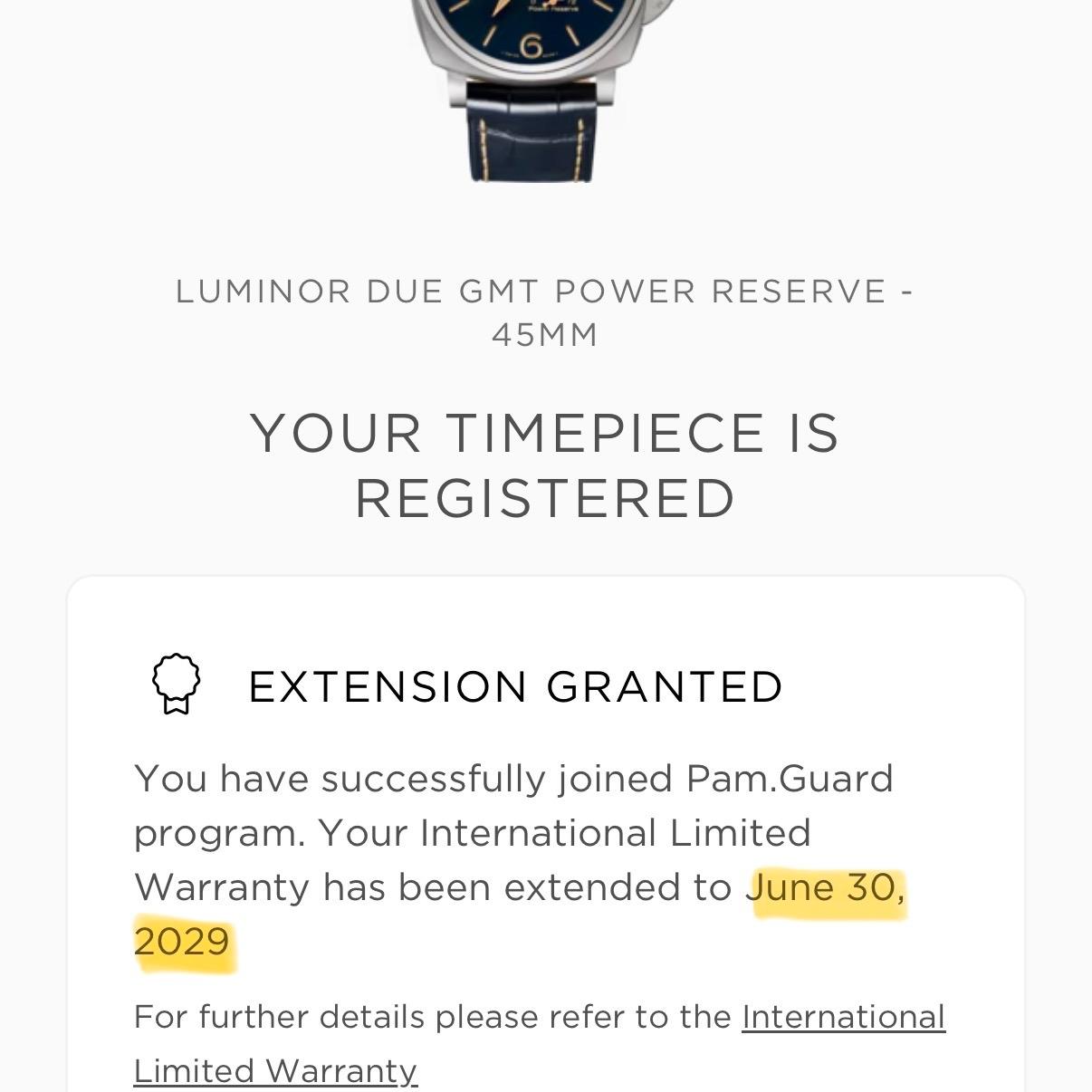 Panerai Luminor Due GMT Power Reserve PAM00964 45mm Titanium Blue Dial 2021