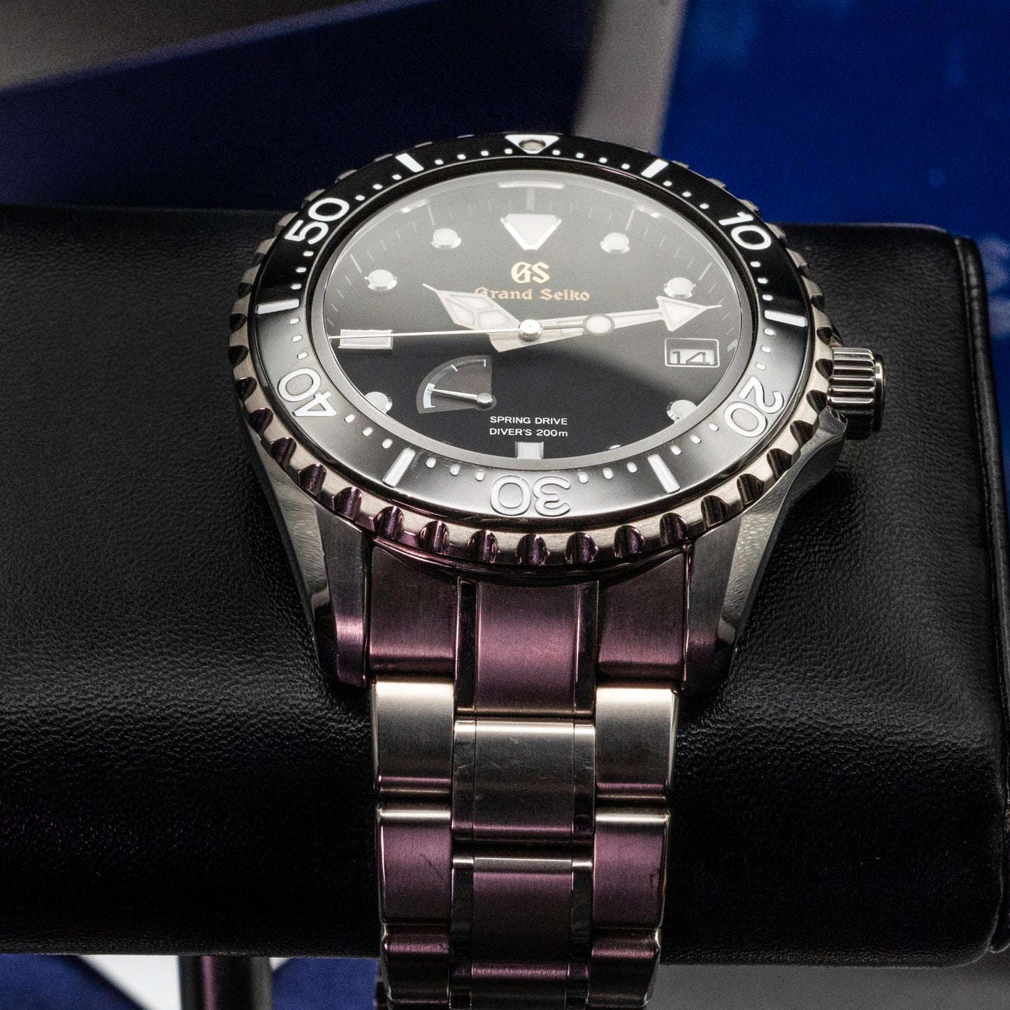 Grand Seiko Sport SBGA231 44.2mm Titanium Black Dial Spring Drive Box Papers 2021