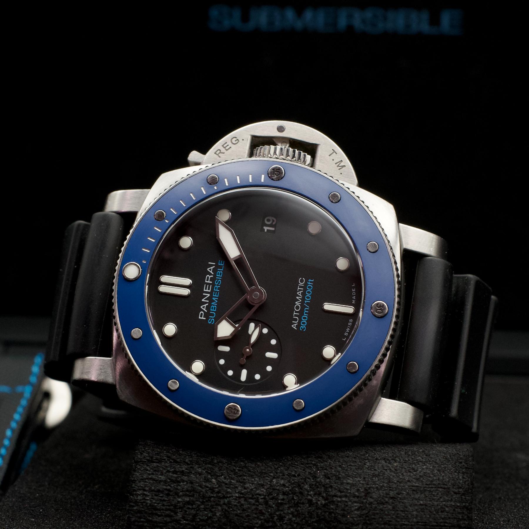 Panerai Luminor Submersible Limited Edition Automatic Azzurro Blue PAM01209
