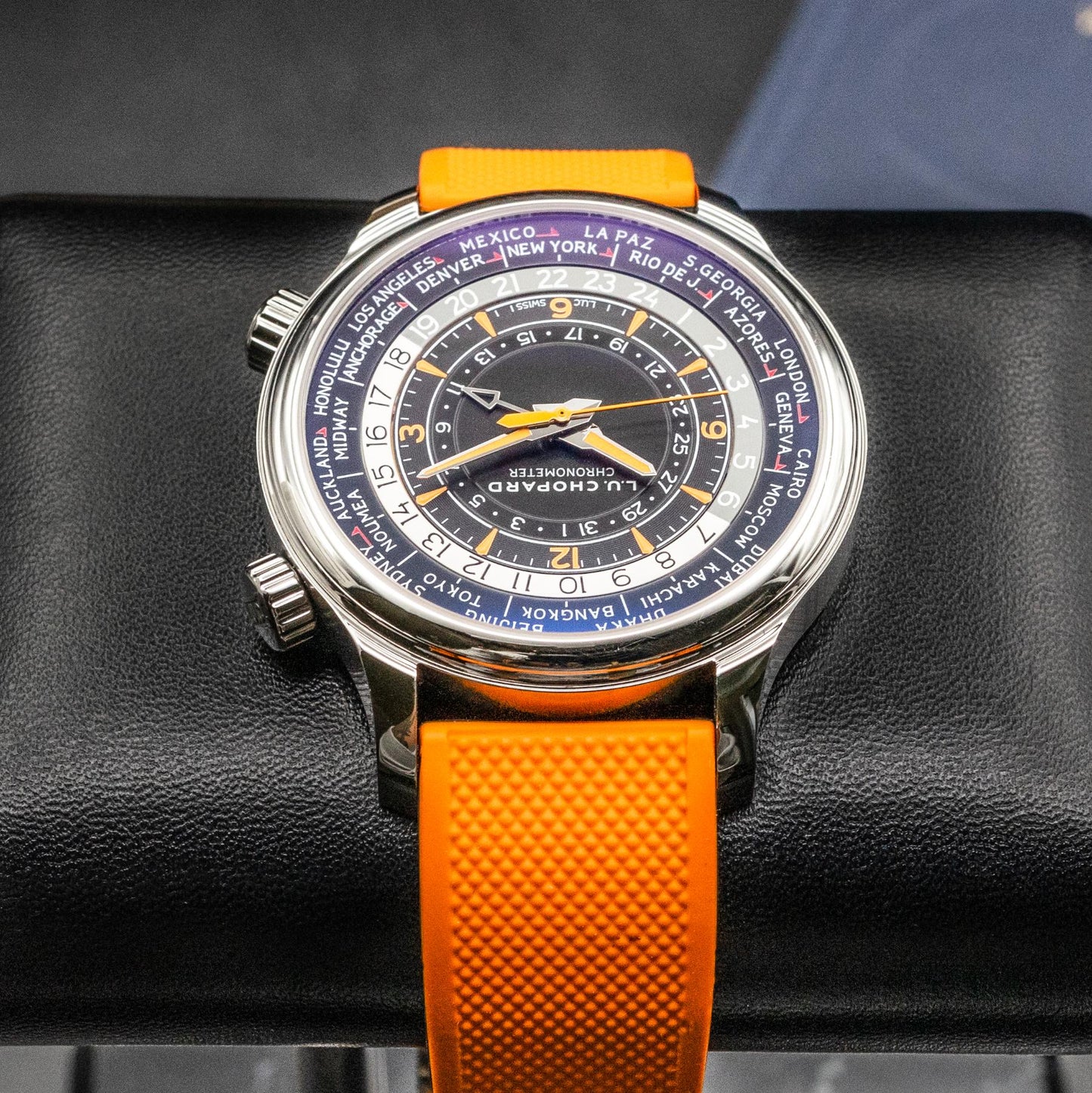 Chopard L.U.C. Time Traveler One 168574-3001 42mm World Time Box Papers 2025