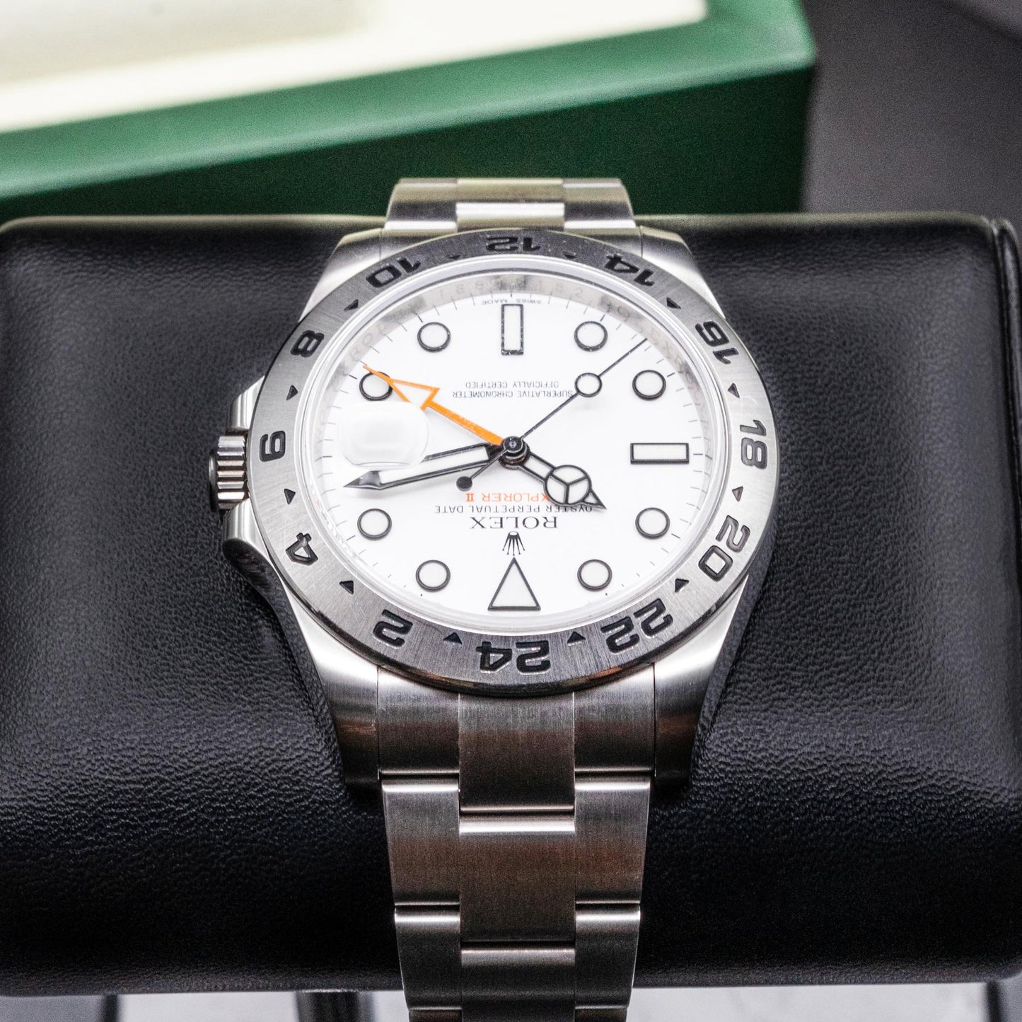 Rolex Explorer II 216570 42mm Oystersteel Polar White Dial Box Papers 2015
