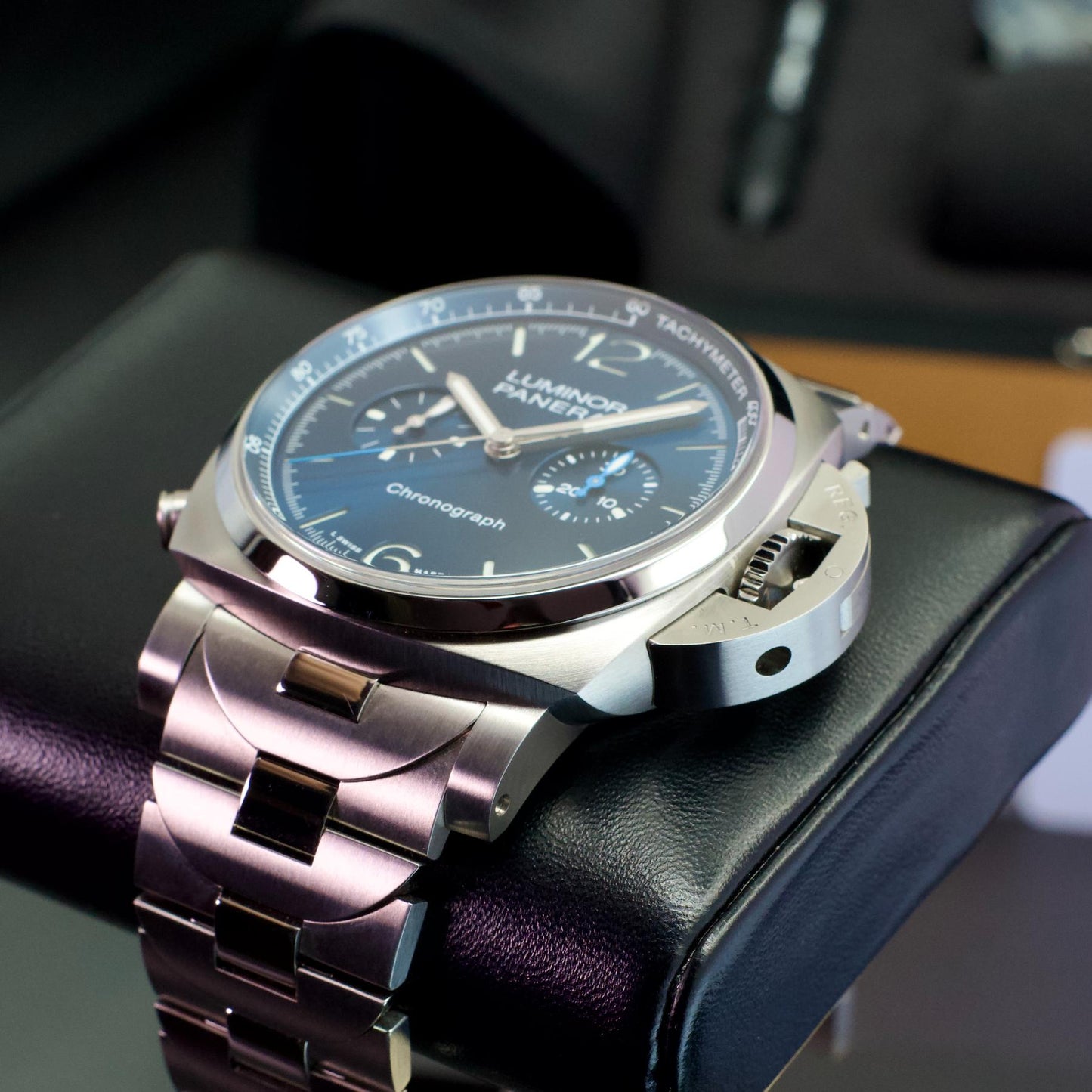 Panerai PAM01110 Luminor Chrono Blue Stainless Steel 2022 