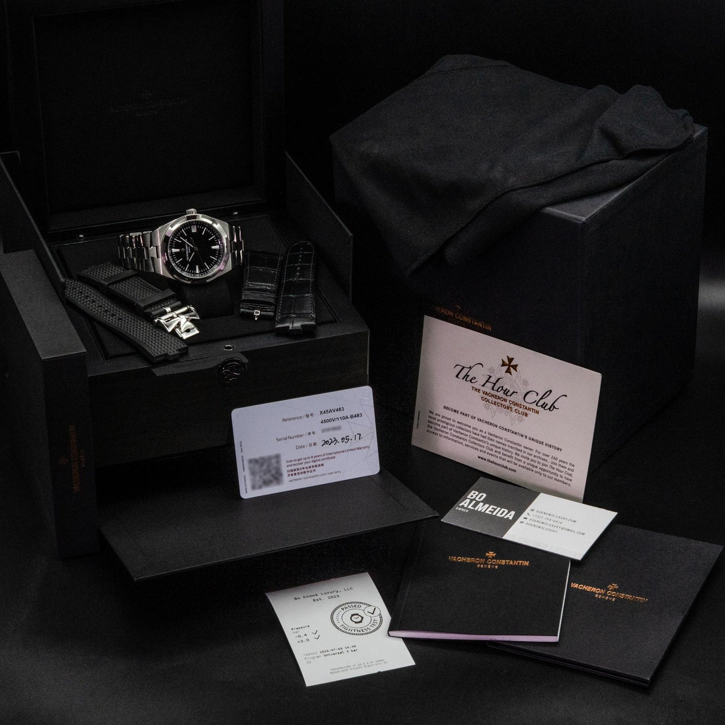 Vacheron Constantin Overseas 4500V/110A-B483 41mm Black Dial Box Papers 2023