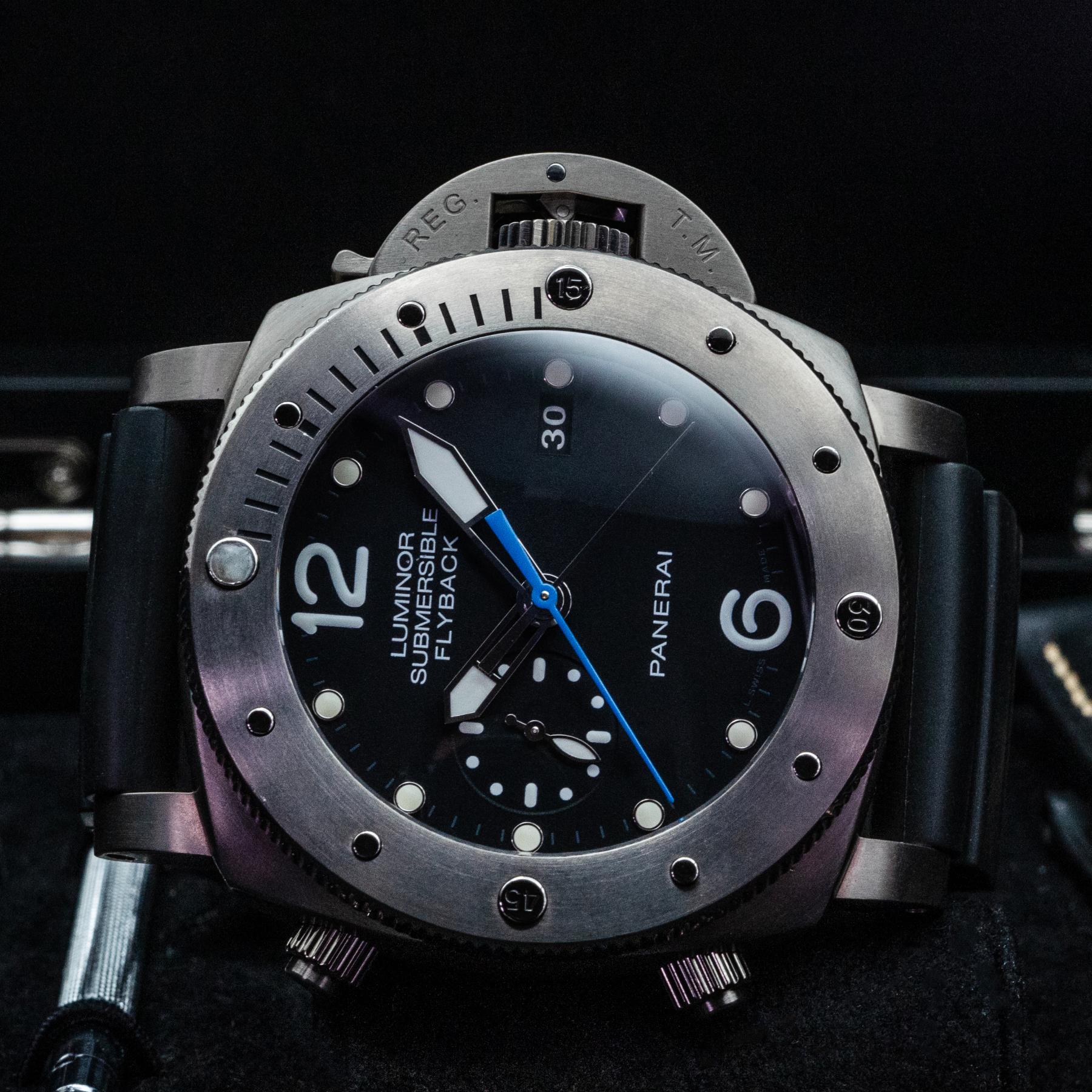 Panerai Luminor Submersible PAM00614 47mm Titanium Chrono Flyback 2016