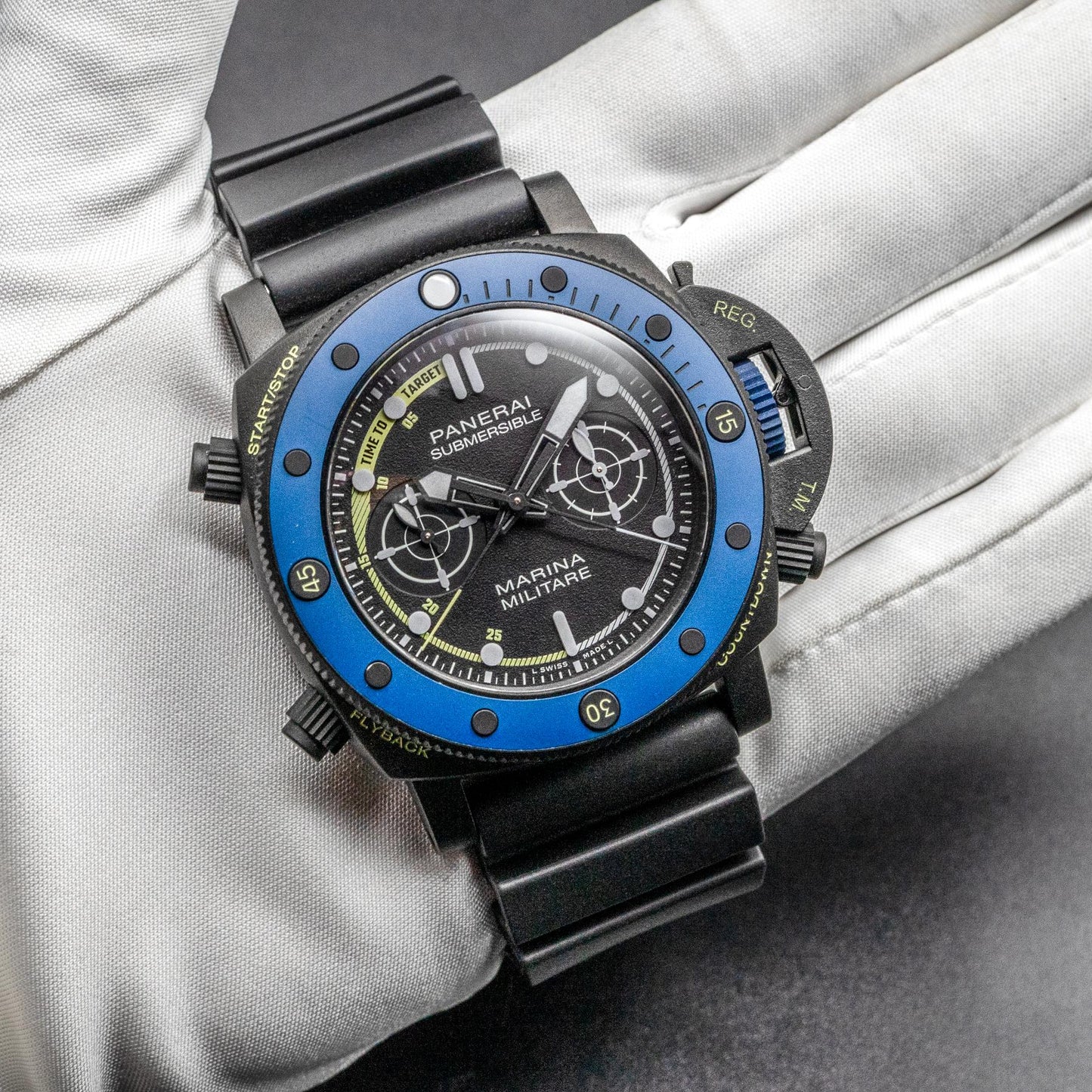 Panerai Submersible Forze Speciali PAM02239 47mm Titanium Black Dial Box Papers