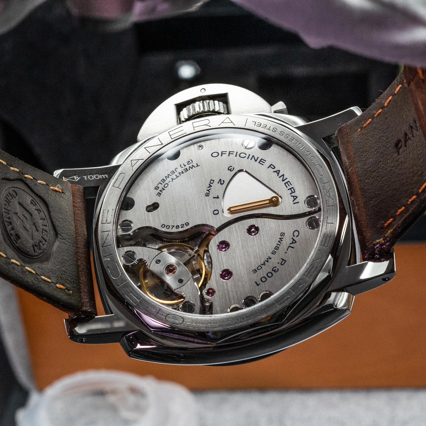 Panerai Luminor Marina 1950 PAM00422 47mm Black Sandwich Dial Box and Papers 2015