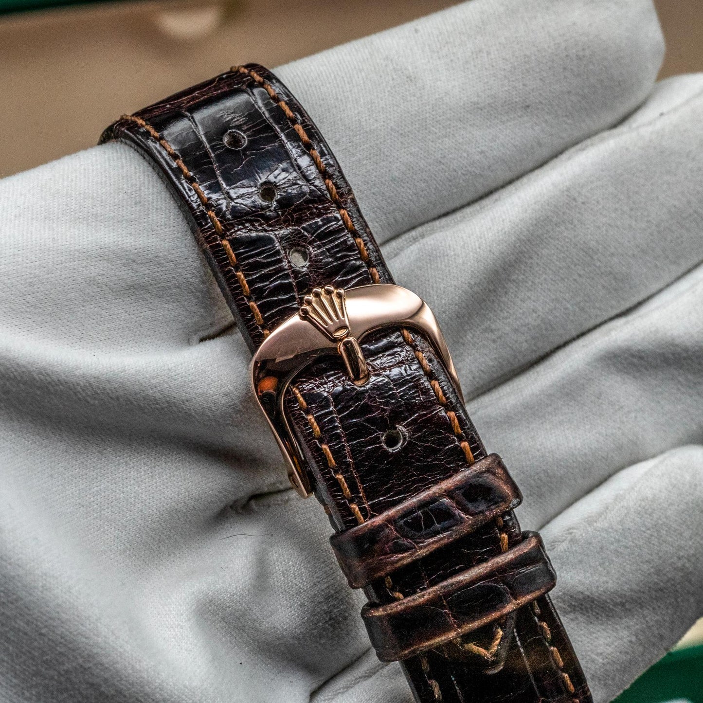 Rolex Cellini Date 50515 39mm Everose Gold Silver Guilloche Dial Box Papers 2018