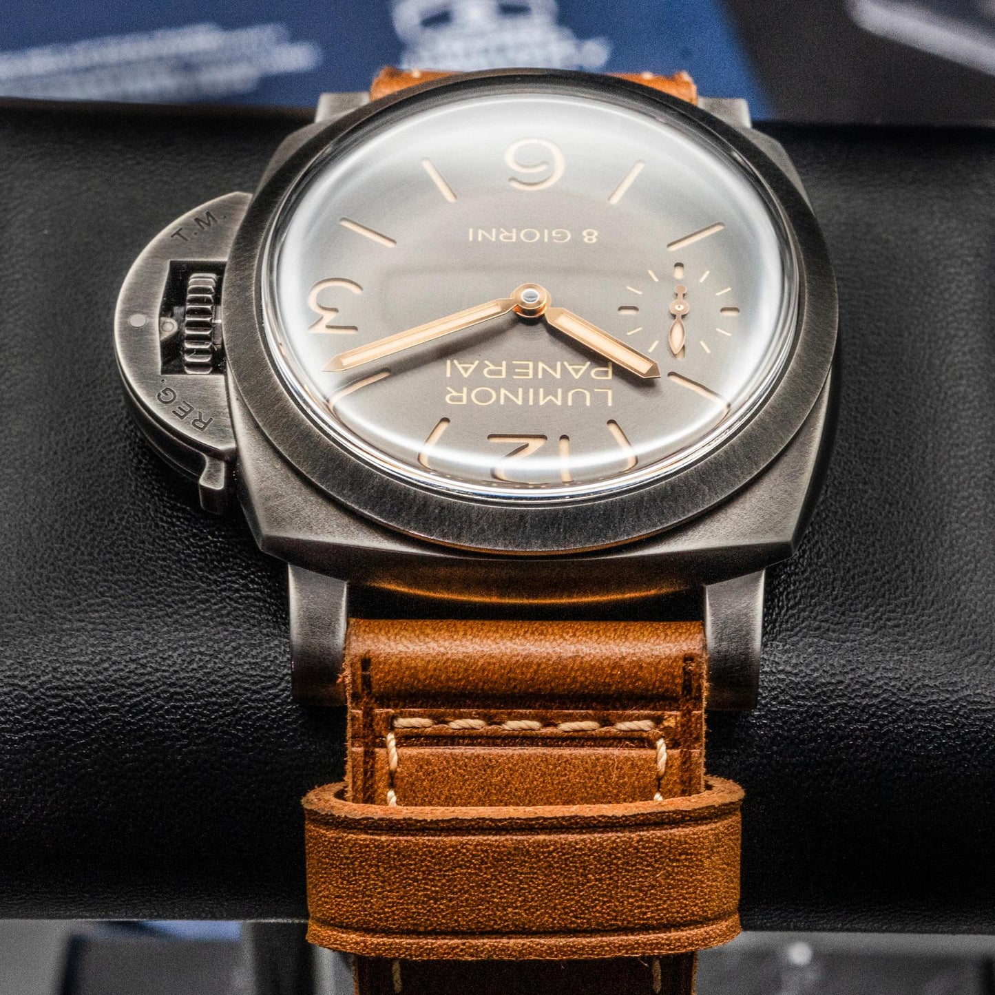 Panerai Luminor 8 Giorni PAM01733 44mm Brunito Anthracite Dial Box Papers 2026