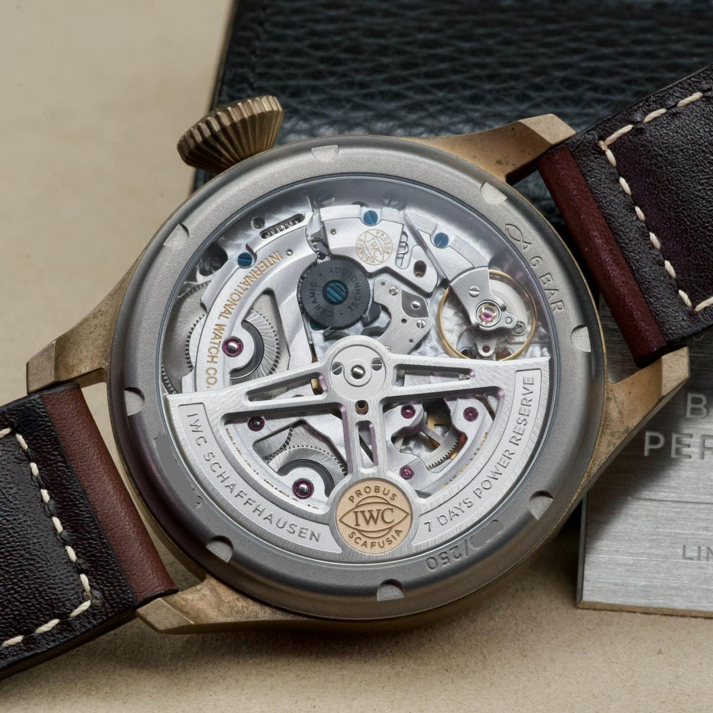 IWC Big Pilot Perpetual Calendar Spitfire Bronze 46.2mm Green IW503601