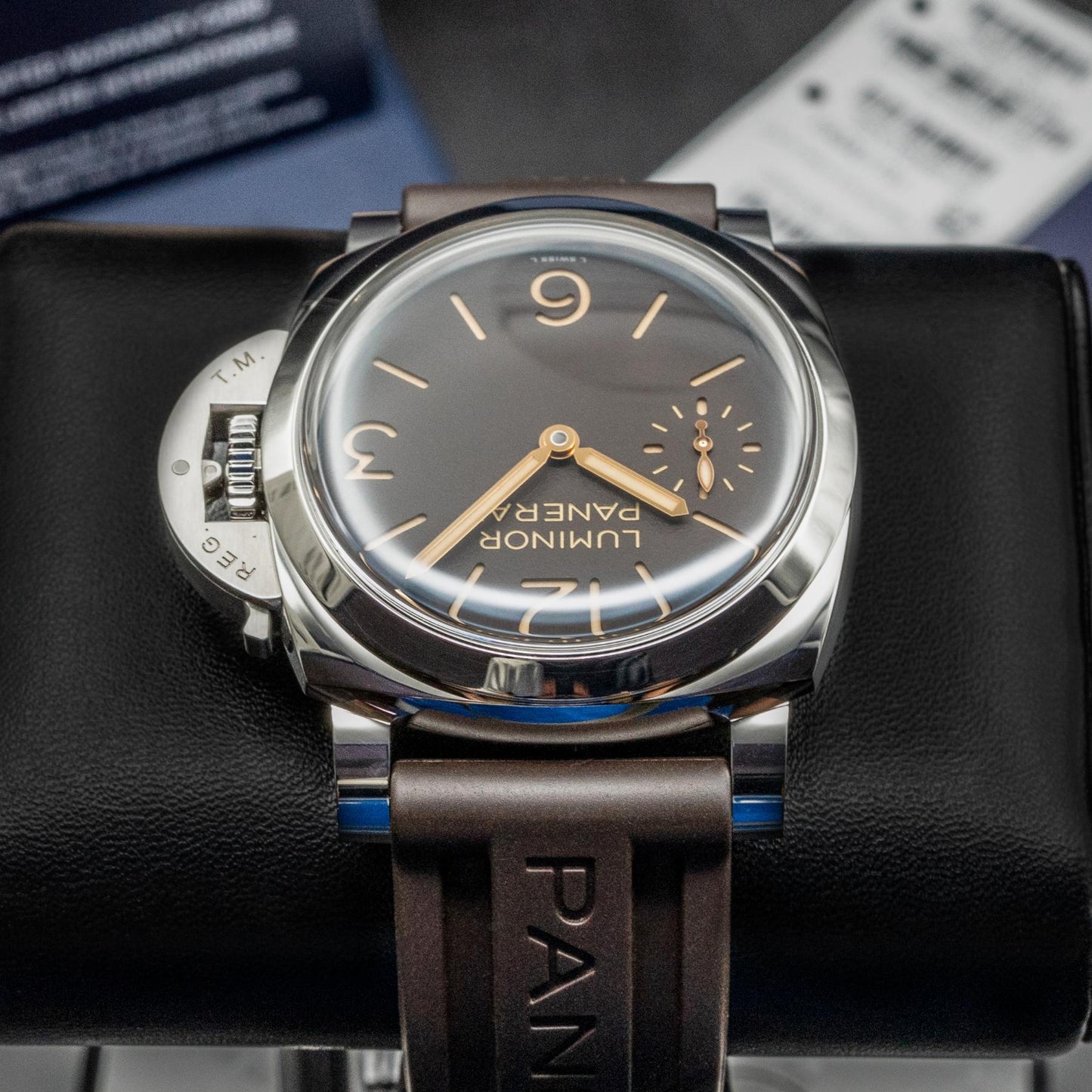 Panerai Luminor PAM01731 44mm Polished Steel Tobacco