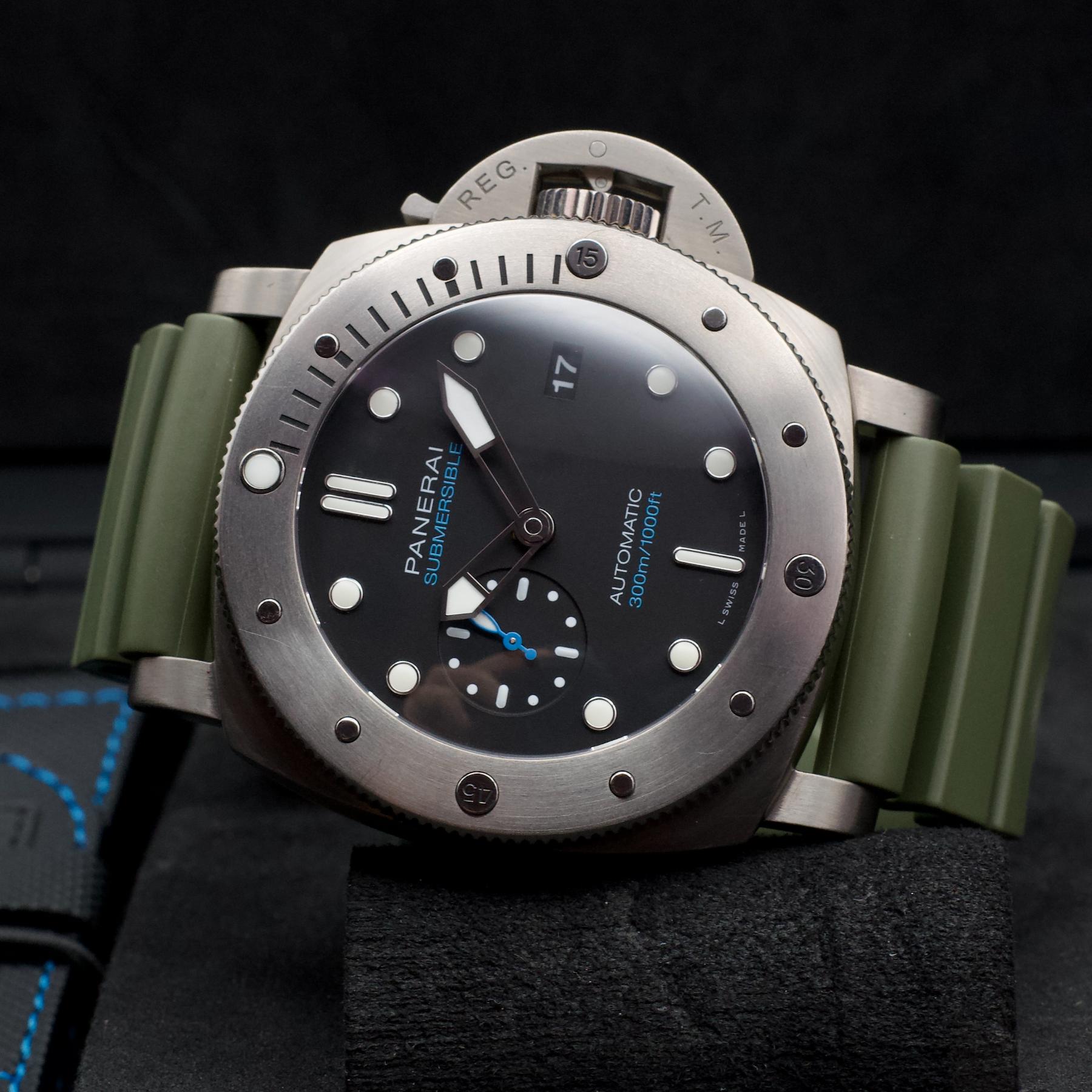Panerai Luminor Submersible 1950 PAM01305 47mm Titanium Box Papers 2022