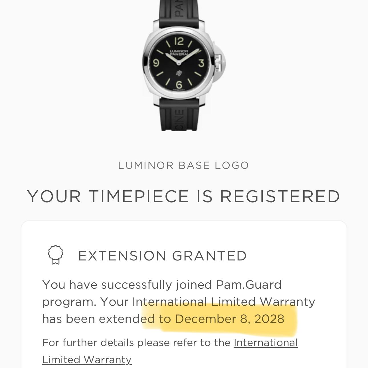 Panerai PAM01086 Luminor Base Logo 44mm Steel Black Dial 2020 Full Set