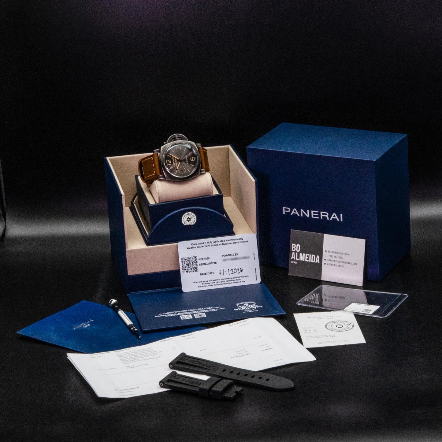 Panerai Luminor 8 Giorni PAM01733 44mm Brunito Anthracite Dial Box Papers 2026