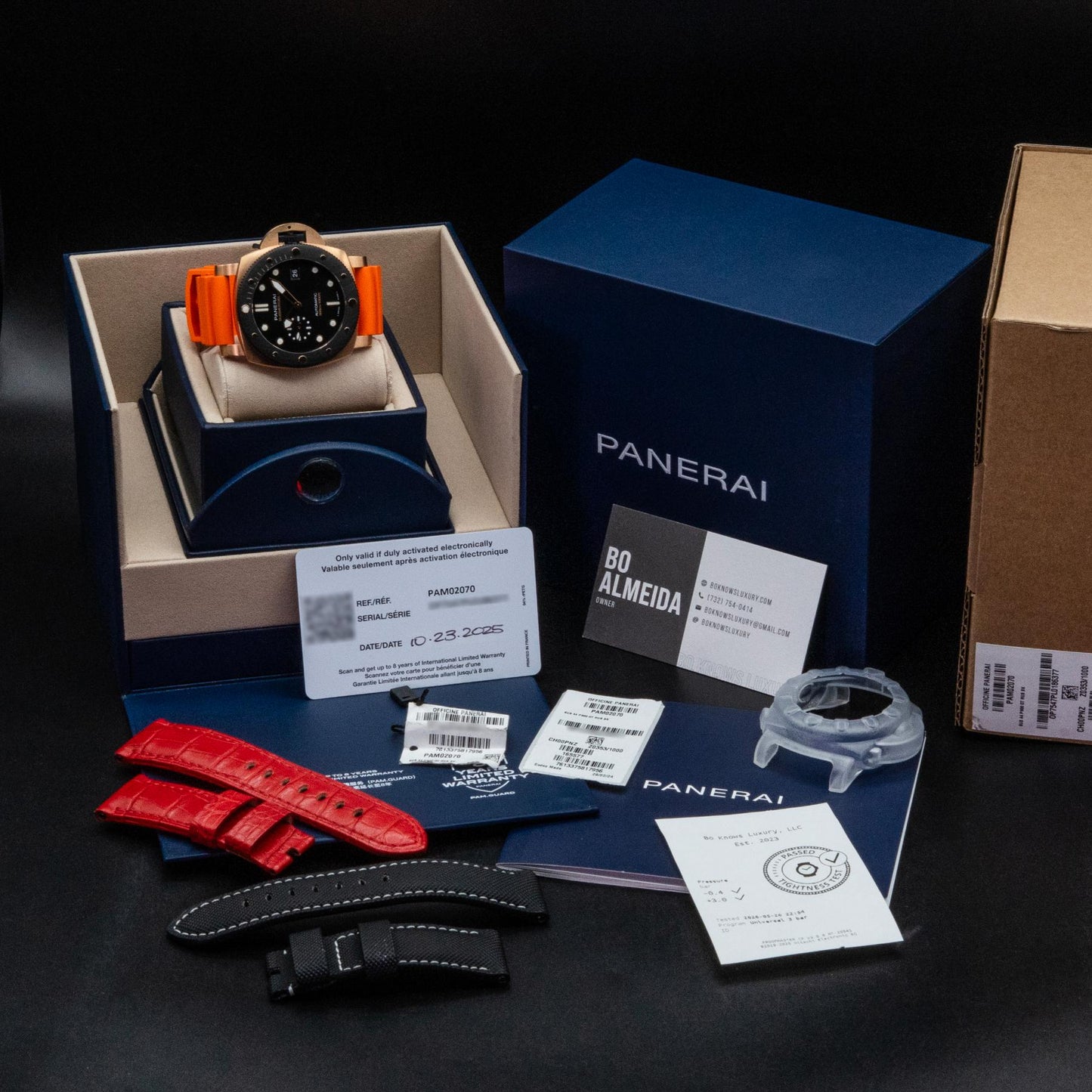 Panerai Submersible PAM02070 44mm Goldtech OroCarbo Black Dial Box Papers 2025