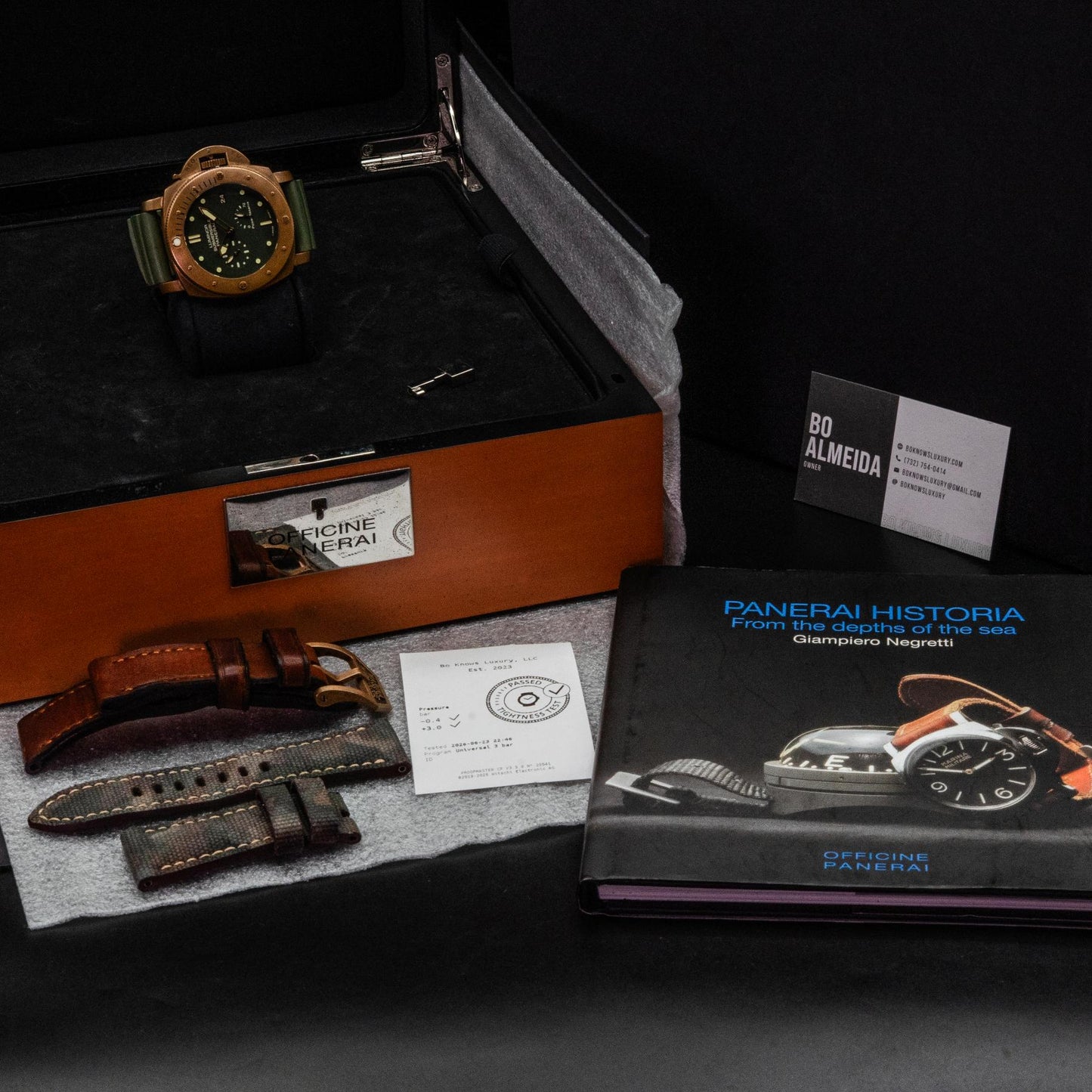 Panerai Submersible 1950 Bronzo PAM00507 47mm Bronze Green Dial Ltd 1000 Pcs