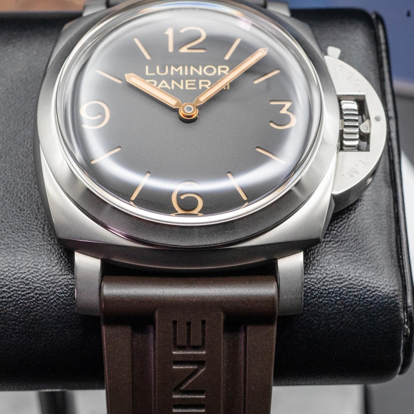 Panerai PAM 01628 Luminor Tre Giorni 47mm Patina Steel Grey Gradient Dial Box