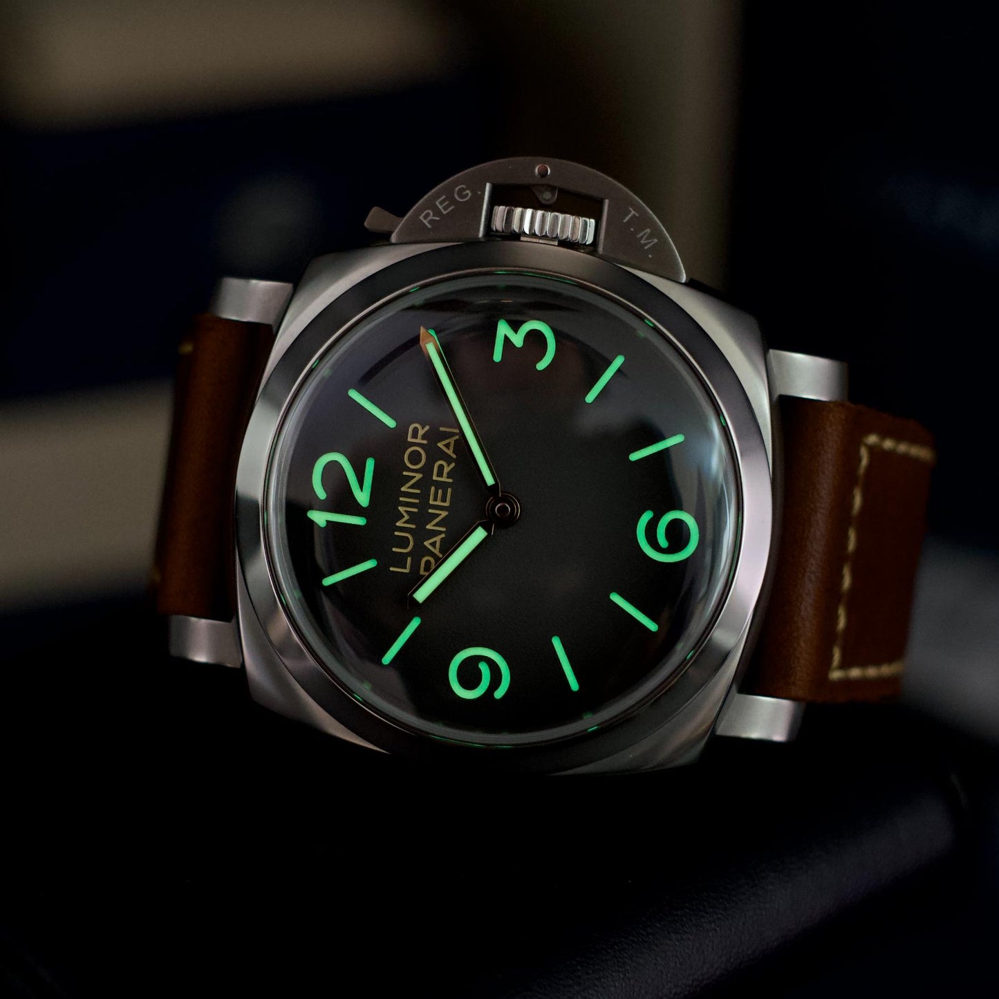 Panerai Luminor Tre Giorni Patina Stainless Steel Gradient Dial 47mm PAM01628