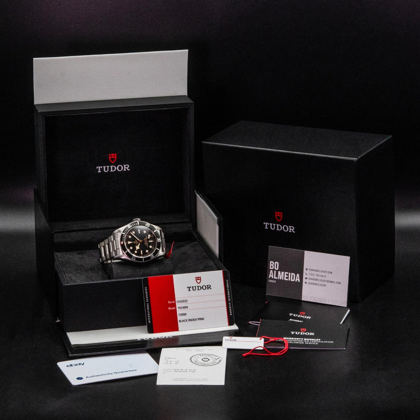 Tudor Black Bay 79230N 41mm Steel Black Dial Bracelet Box 2017