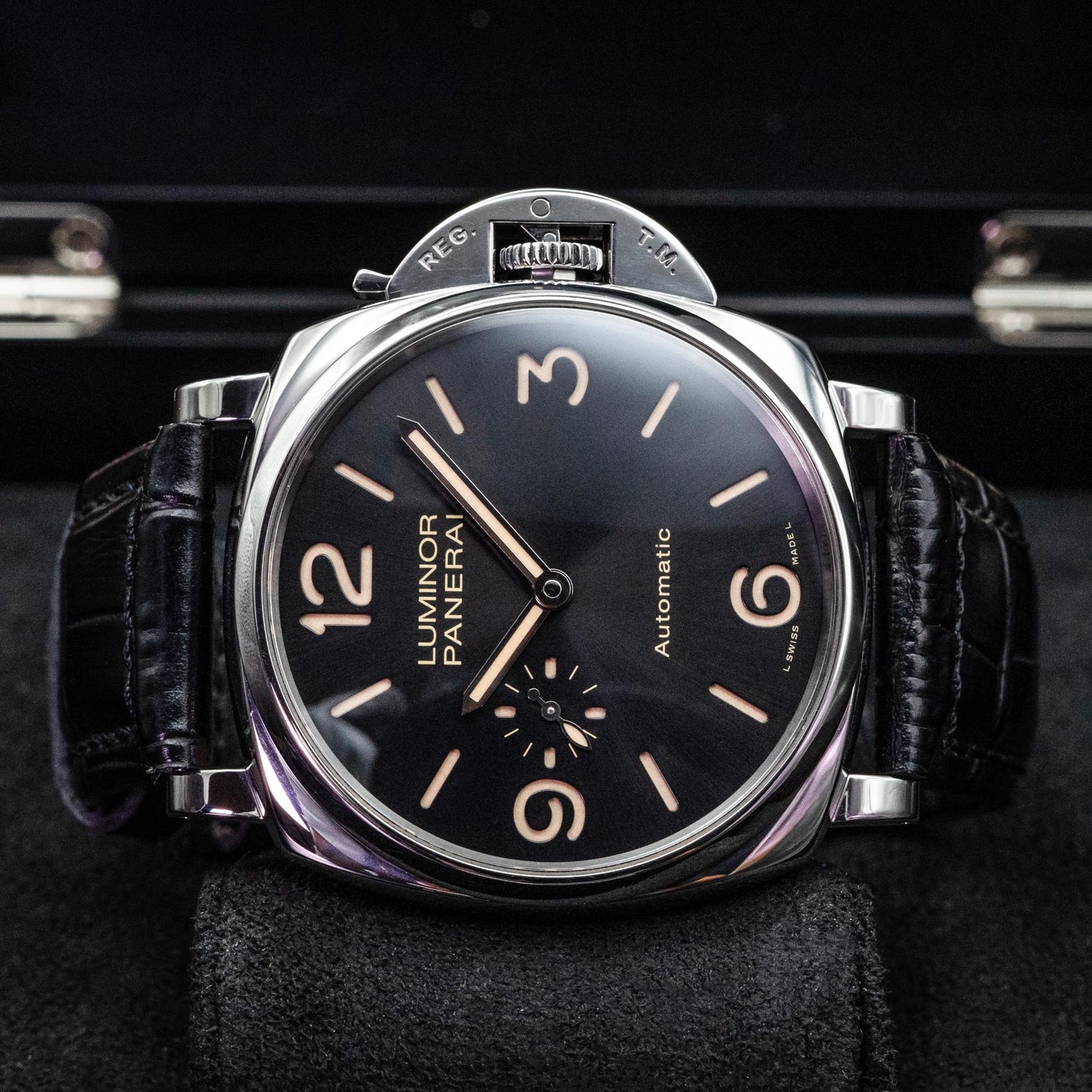 Panerai Luminor Due 3 Days Automatic PAM00674 45mm Black Dial Box Papers 2018