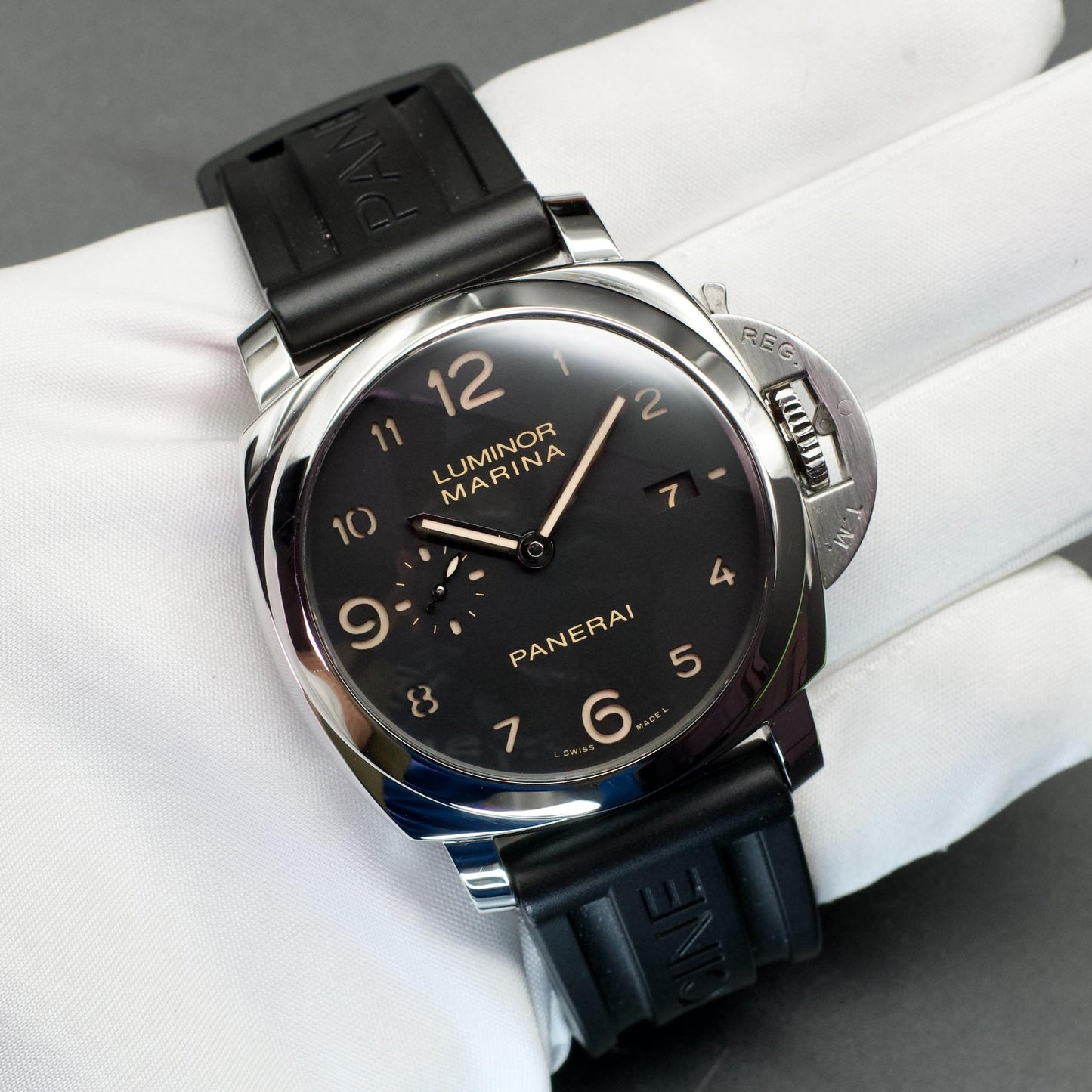 Panerai PAM00359 Luminor Marina 1950 Dirty Dial 44mm Box Papers Straps
