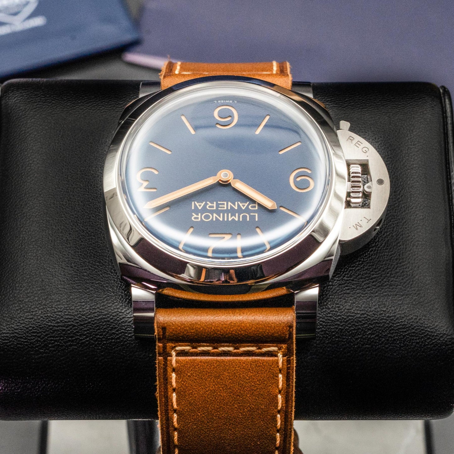 Panerai Luminor Destro PAM01732 44mm Steel Blue Dial Box Papers 2026