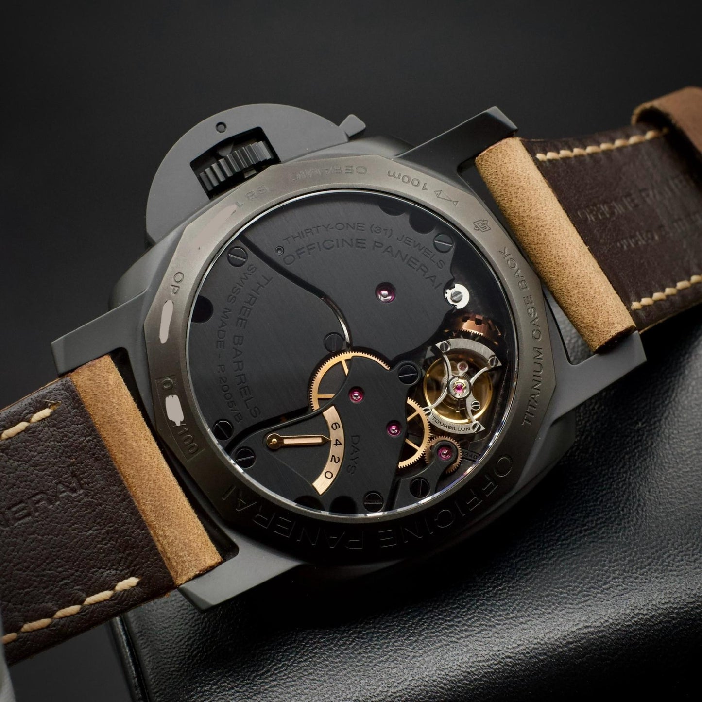 Panerai Luminor 1950 Tourbillon GMT PAM00396 48mm Ceramic Ltd 100 Pcs