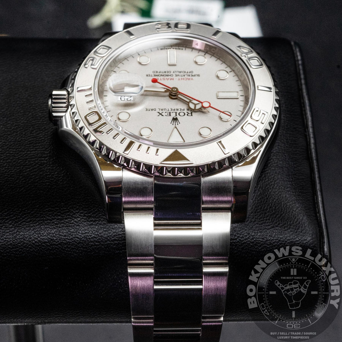 Rolex Yacht-Master 116622 40mm Steel Platinum Bezel Rhodium Dial Papers 2015