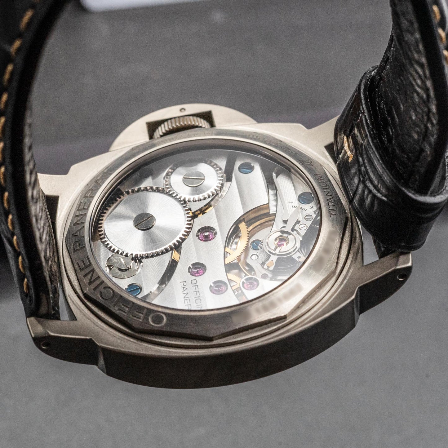 Panerai Luminor Base PAM00176 Titanium 44mm Black Sandwich Dial Box Papers 2016