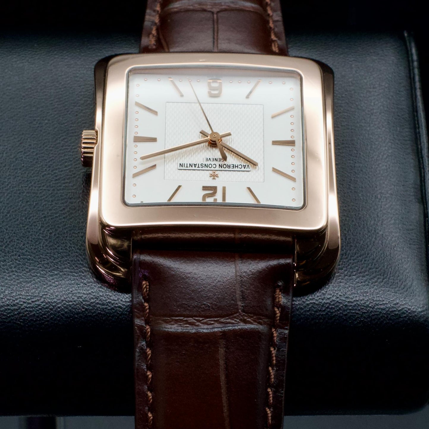 Vacheron Constantin Toledo 1951 86300/000R-9826 Rose Gold Silver Dial Box Papers