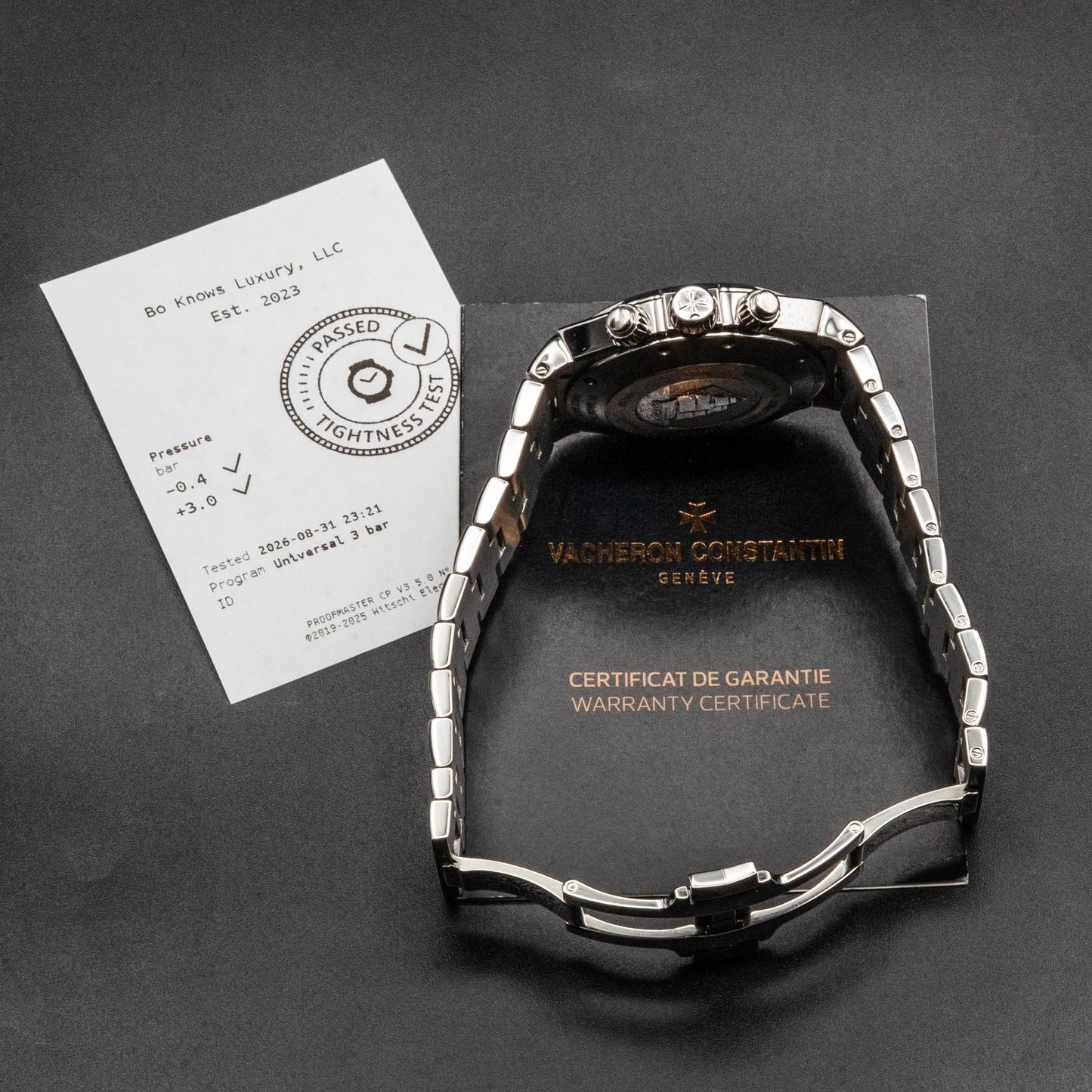 Vacheron Constantin Overseas Chronograph 49150 Steel Black Dial 42mm 2015