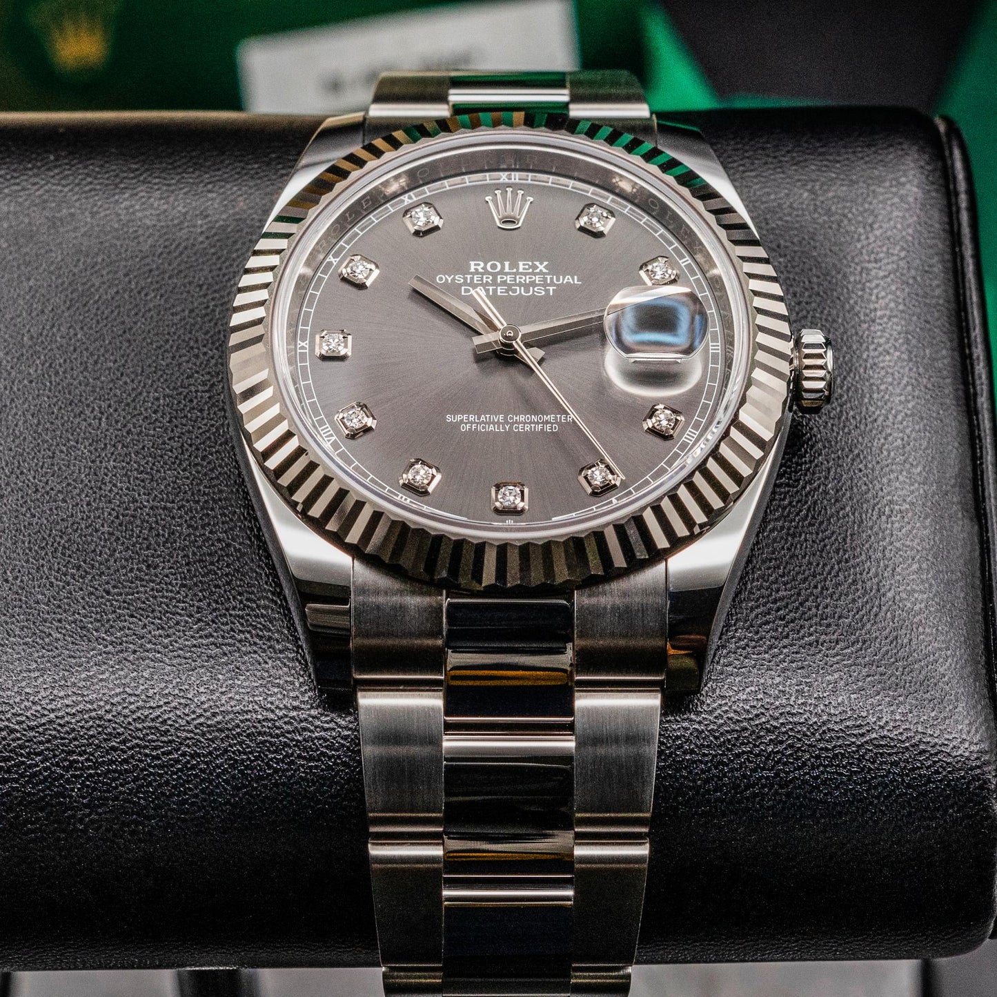 2026 Datejust 41 126334 Slate Diamond Dial