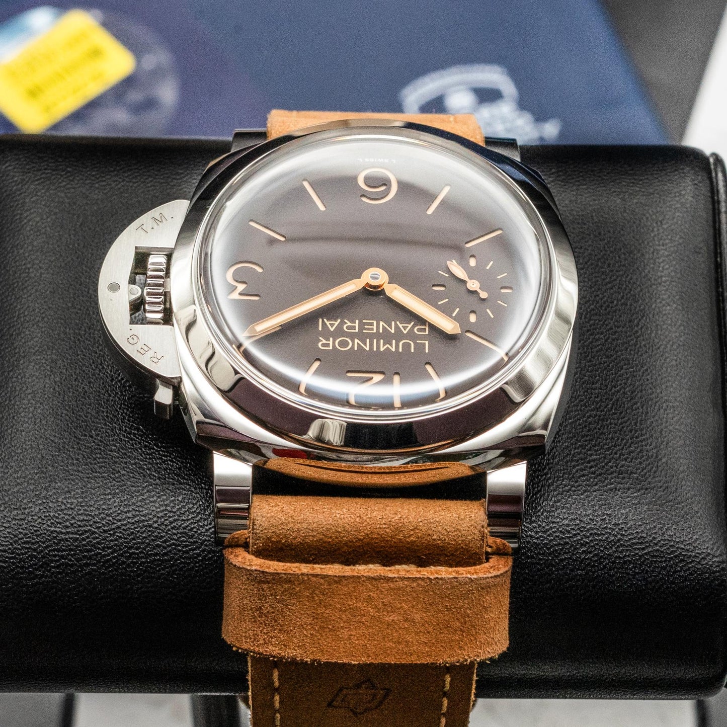 Panerai Luminor PAM01731 44mm Steel Tobacco Sandwich Dial Box Papers 2026