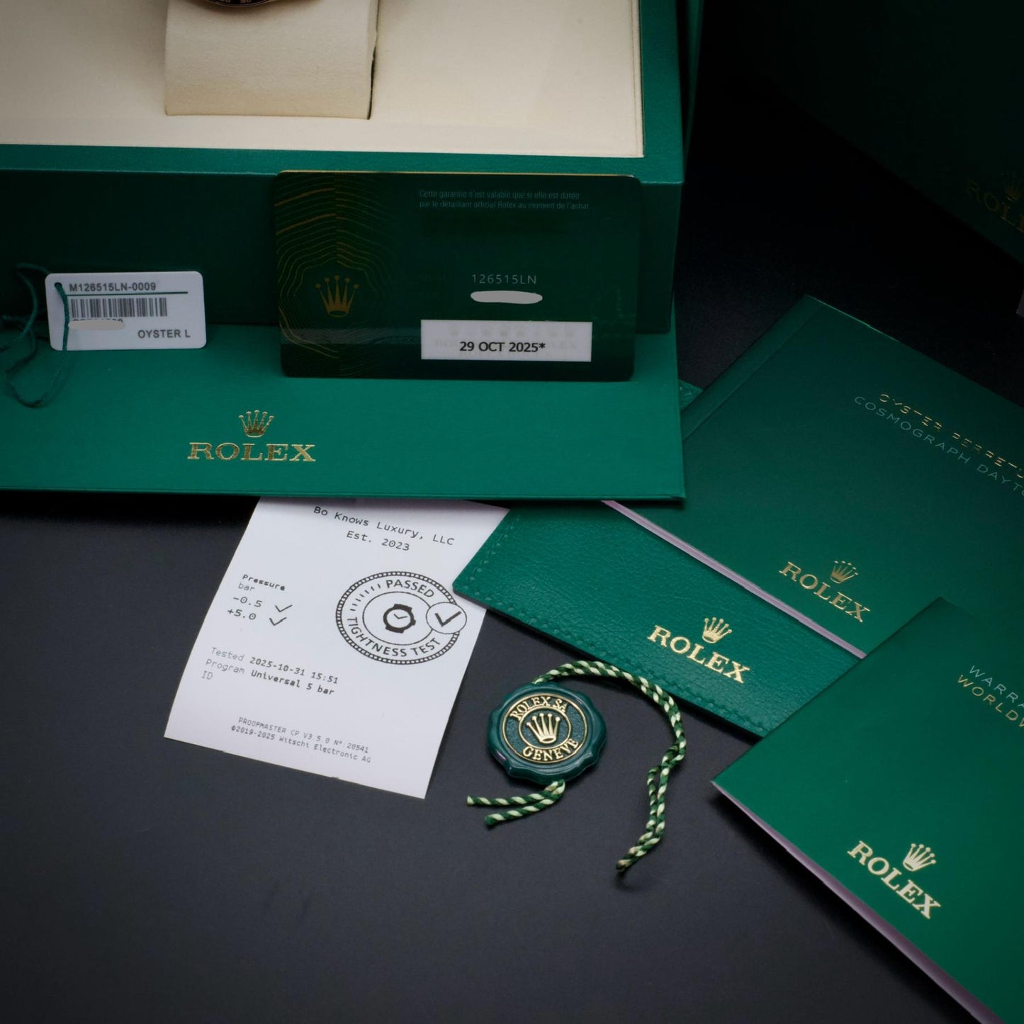 Rolex Daytona 126515LN-0009 Everose Gold Chocolate Dial Oysterflex 2025